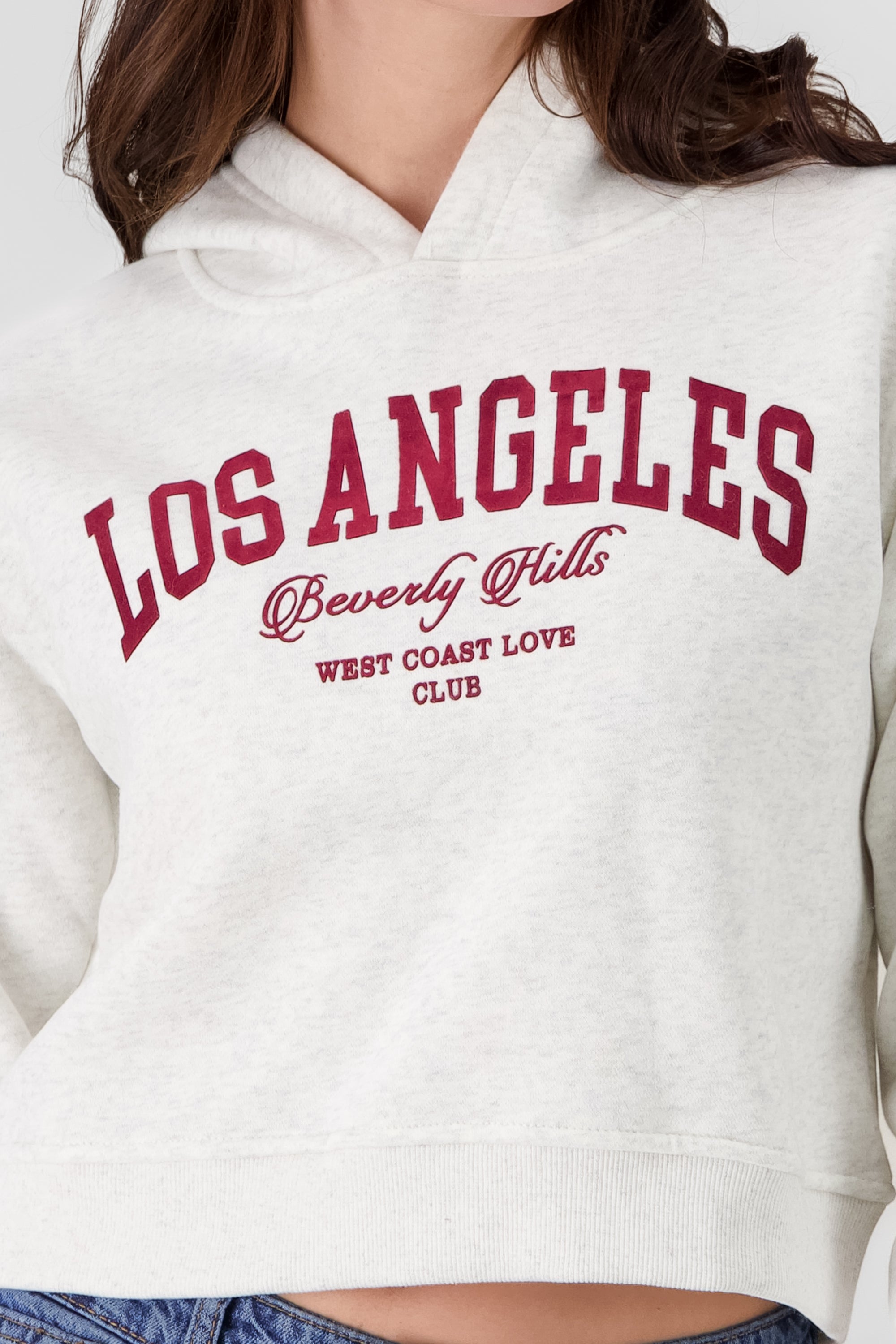 Los Angeles Printed Sweatshirt Combo red