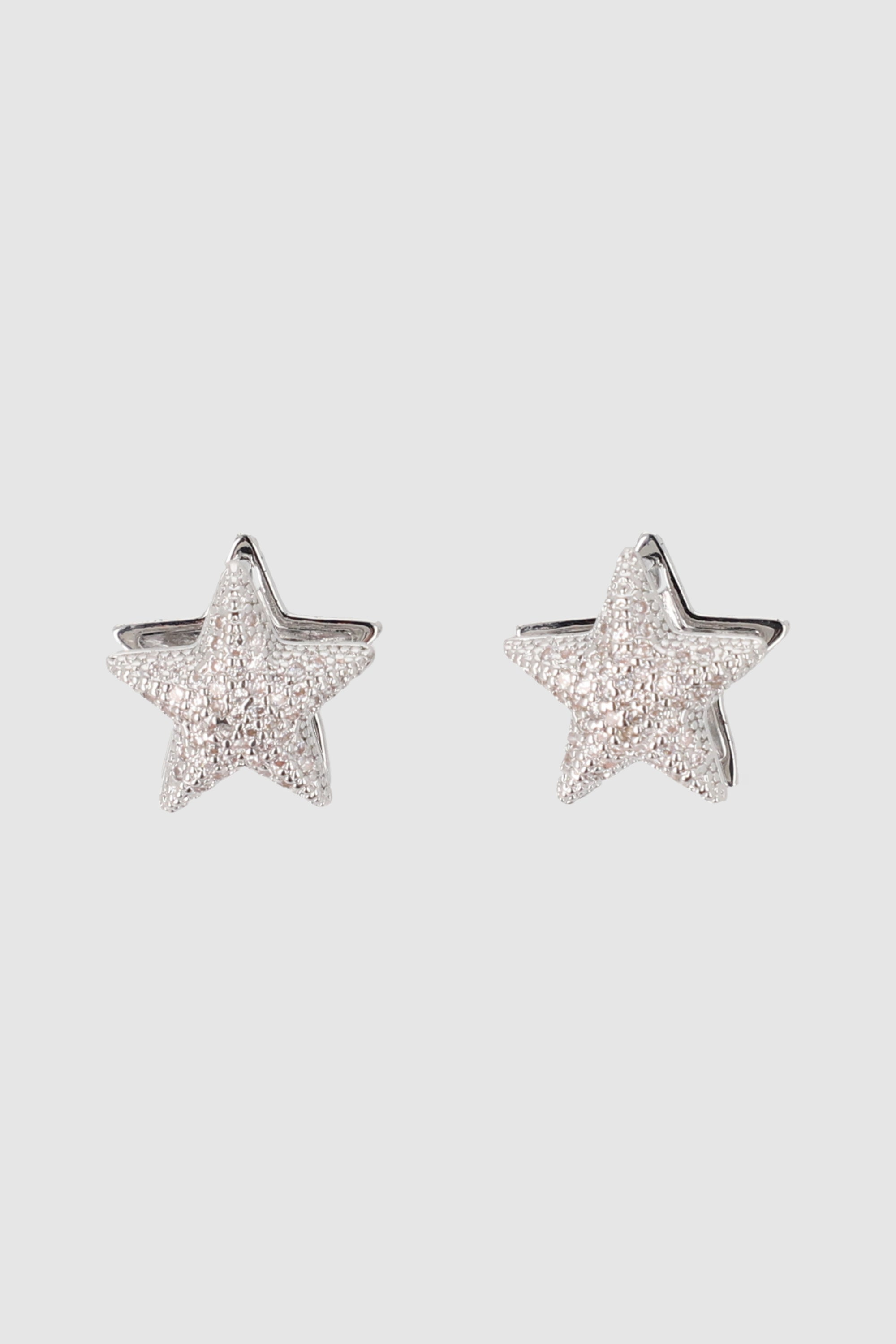 Aretes estrellas brillos PLATA
