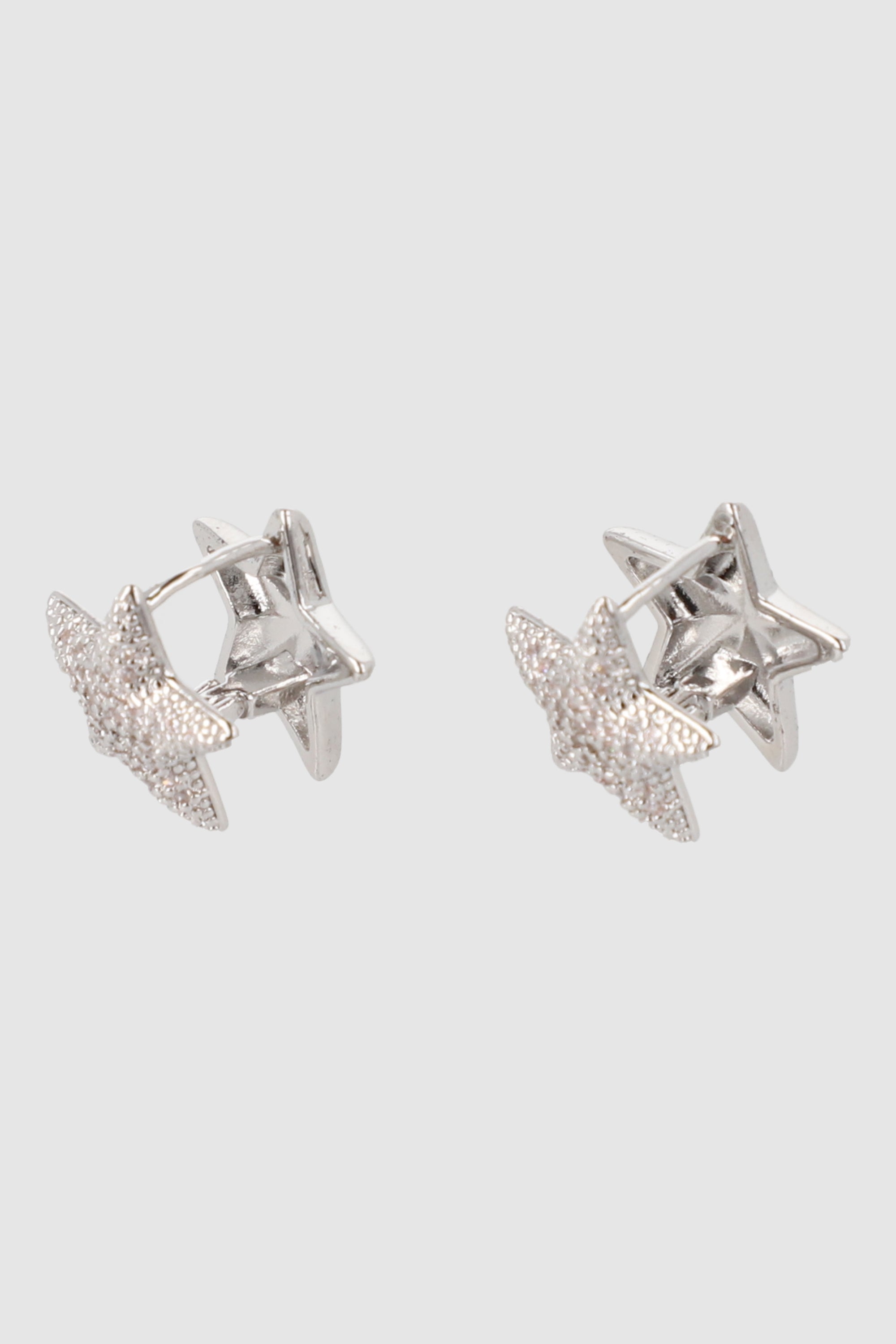Aretes estrellas brillos PLATA