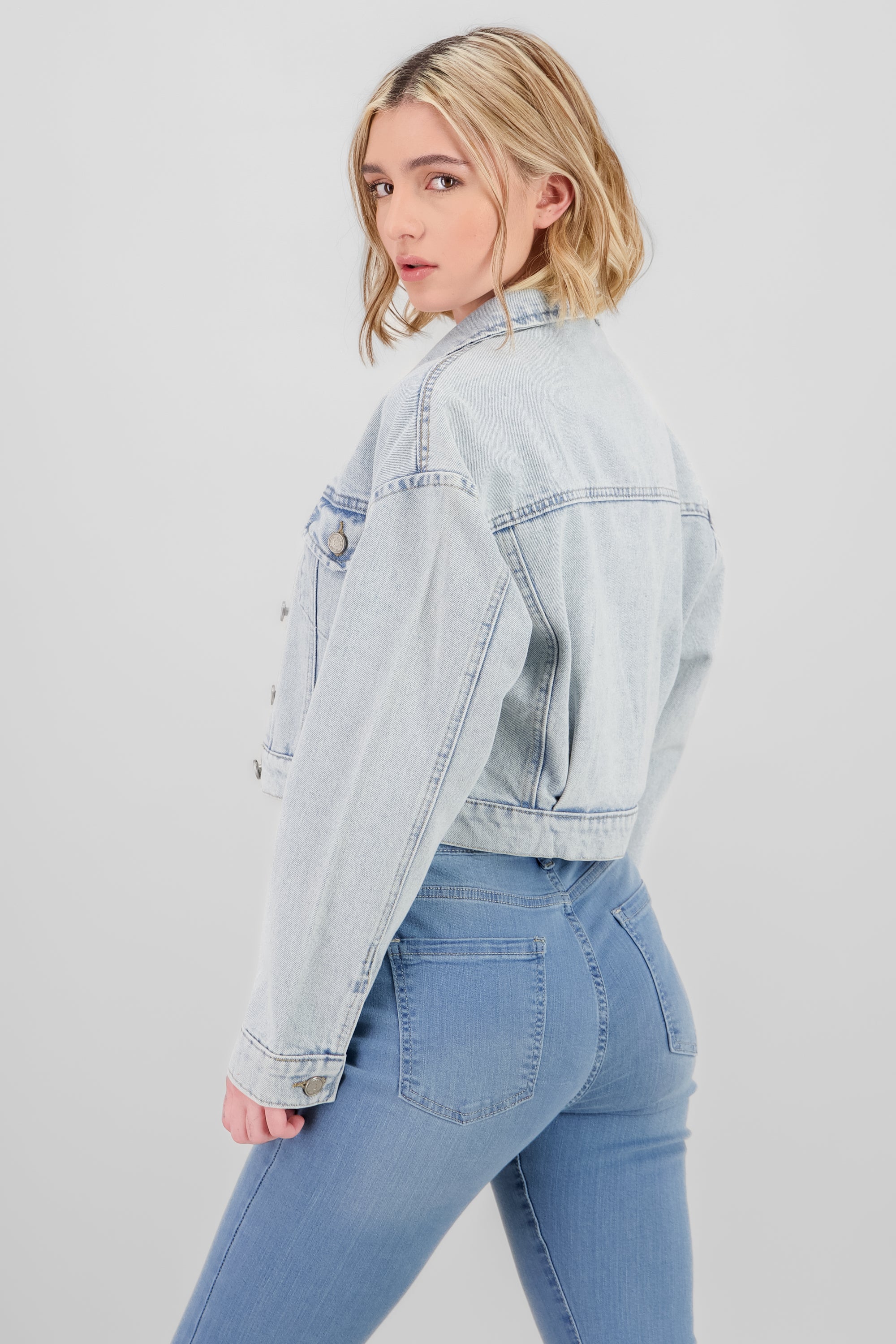 Basic oversize jacket Light Wash