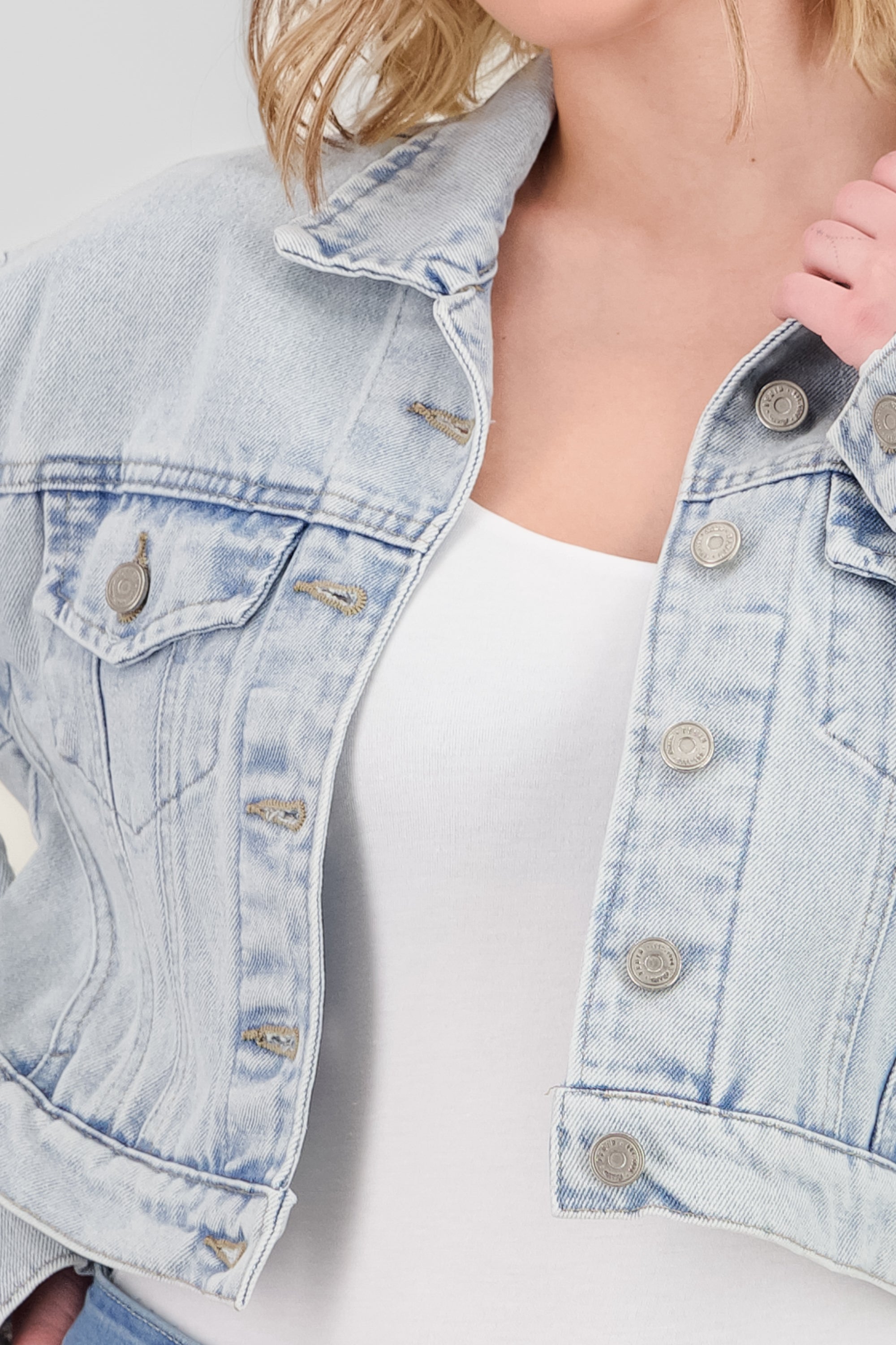 Basic oversize jacket Light Wash
