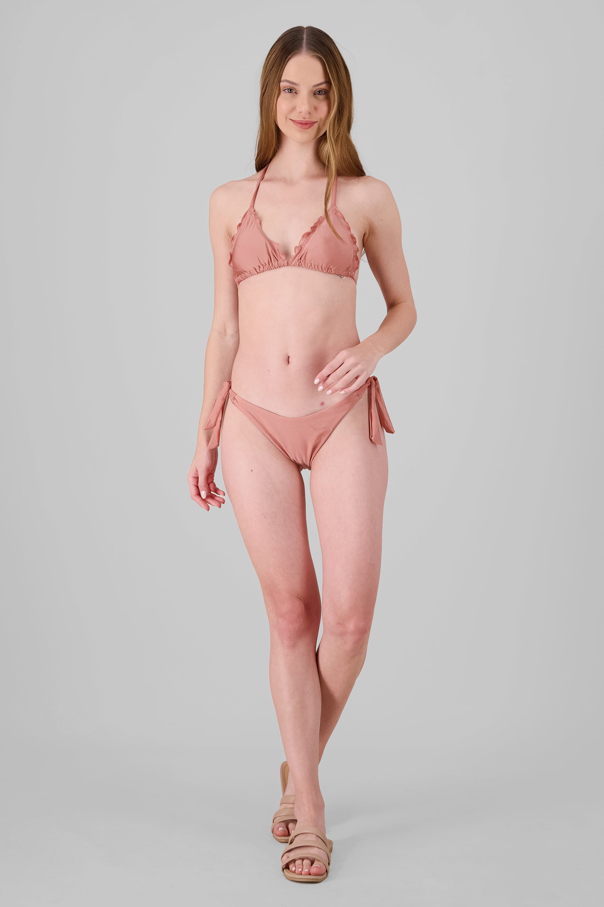 Bikini olanes satin CORAL