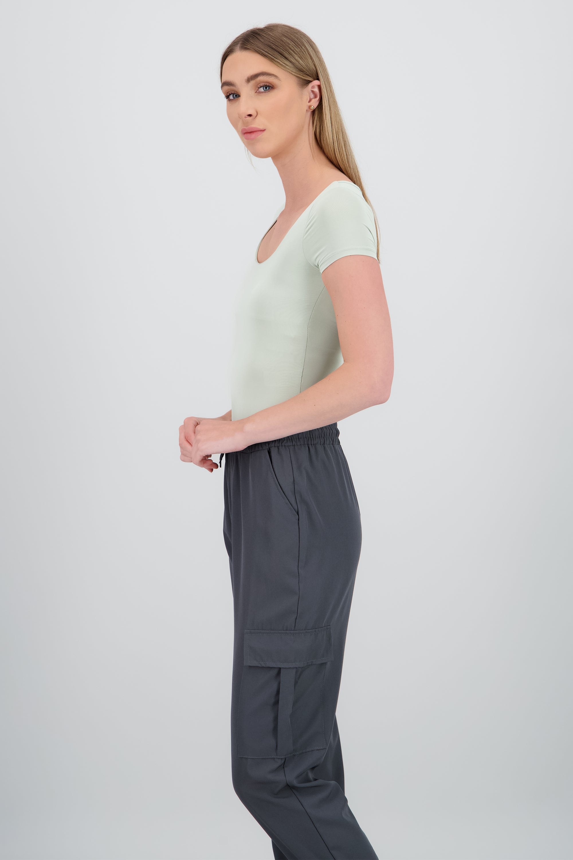 Bodysuit escote cuadrado doble tela MENTA