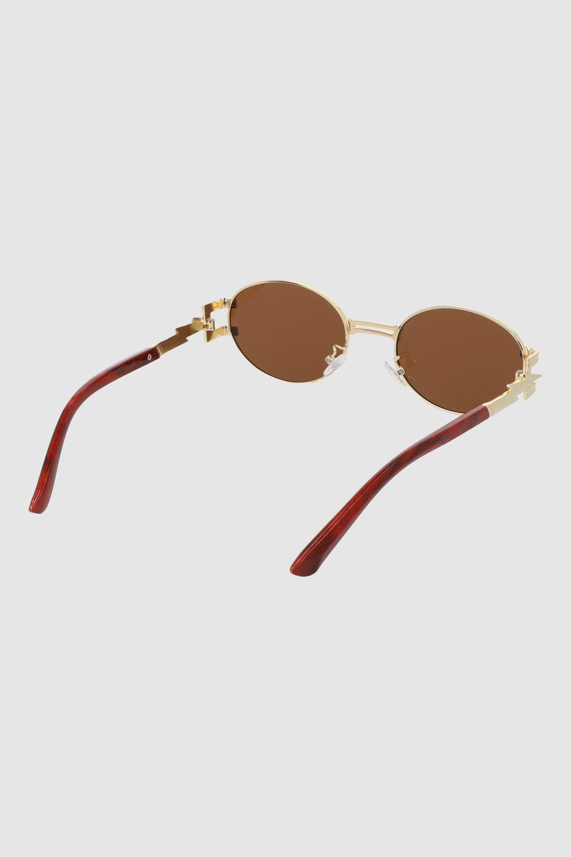 Lentes ovalo detale metal CAFE