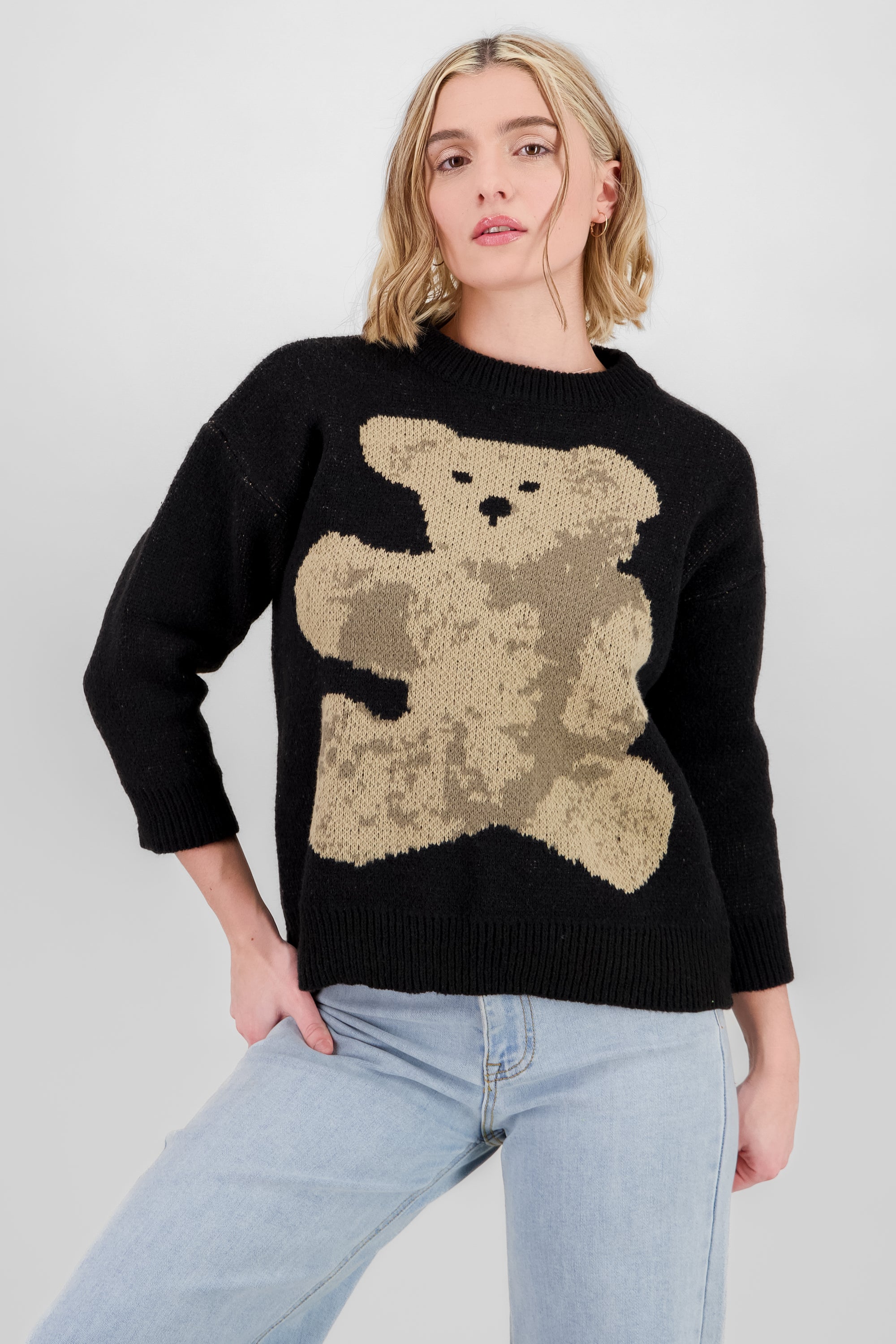 Sueter oso NEGRO COMBO