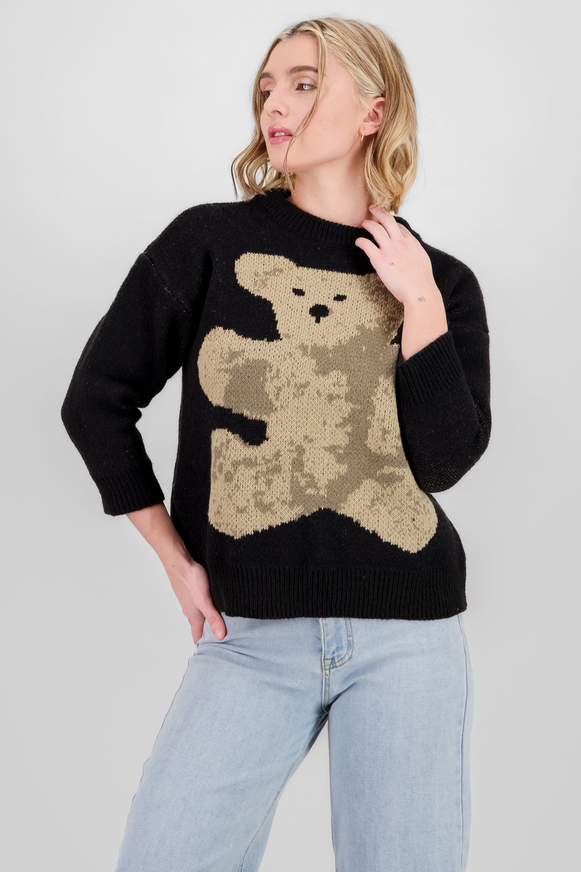 Sueter oso NEGRO COMBO