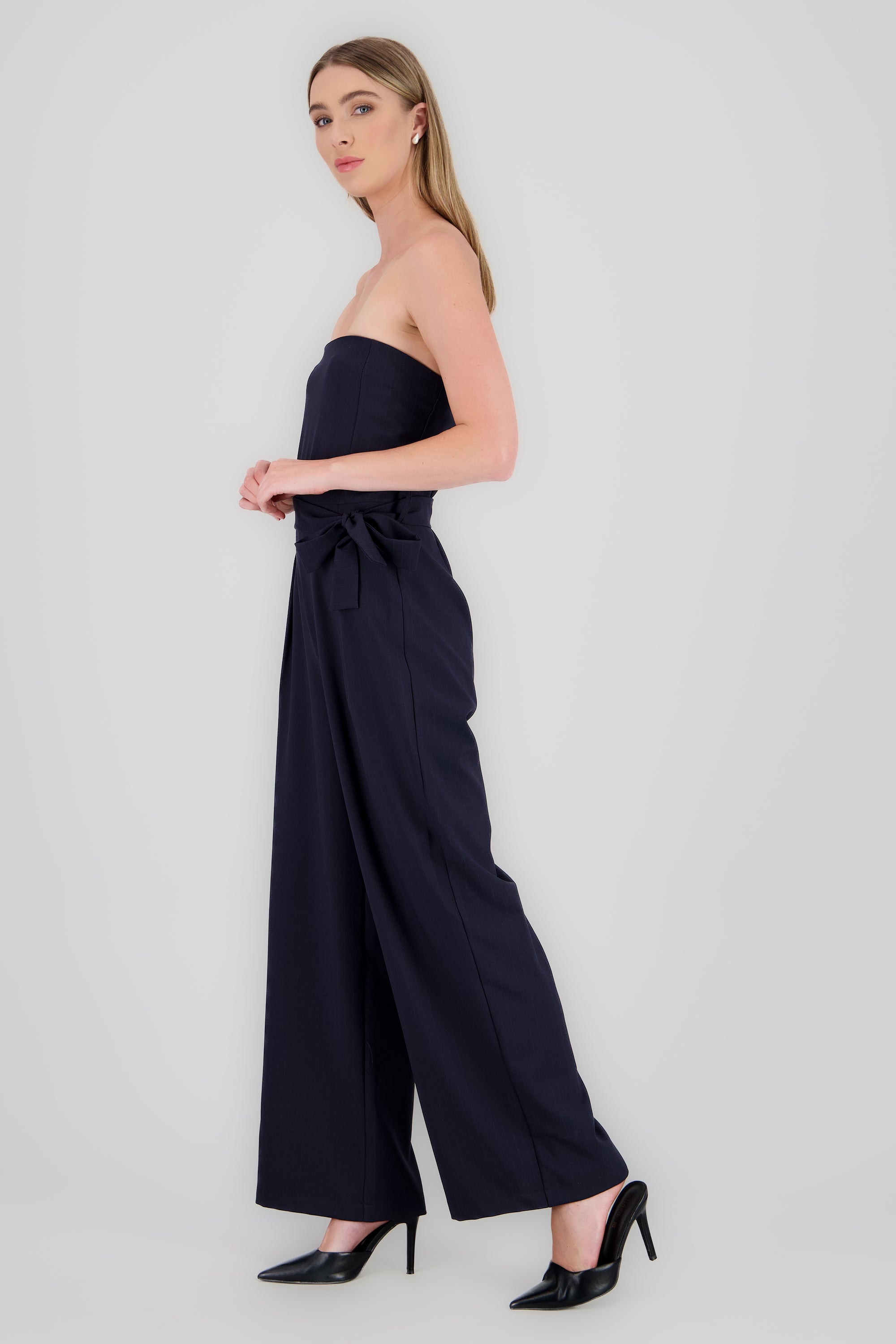 Jumpsuit strapples rayas MARINO