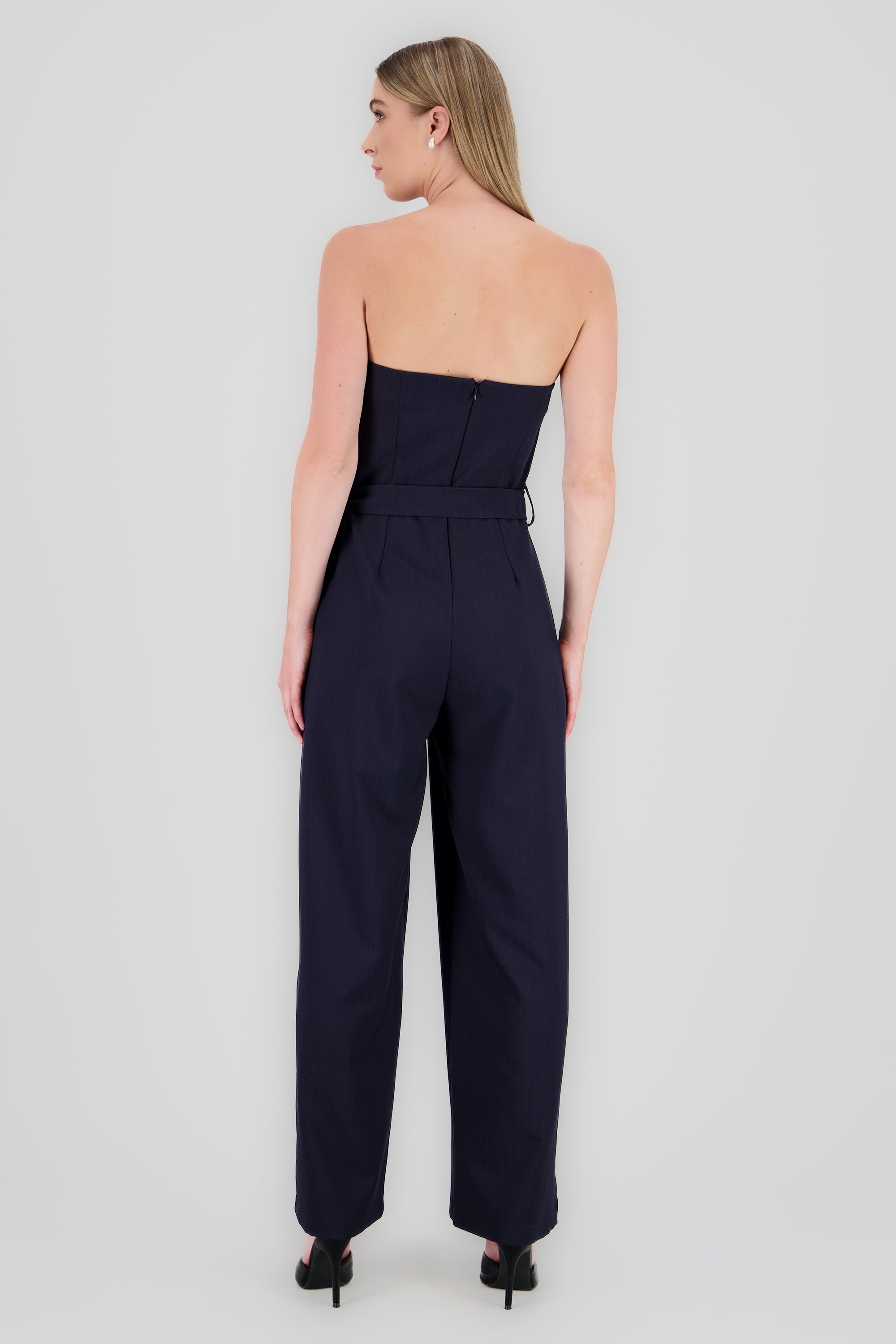 Jumpsuit strapples rayas MARINO