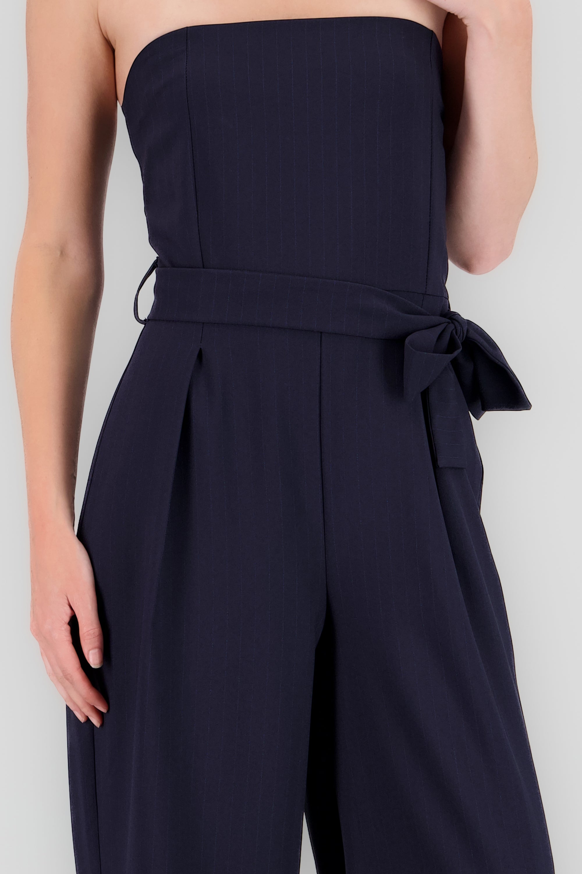 Jumpsuit strapples rayas MARINO