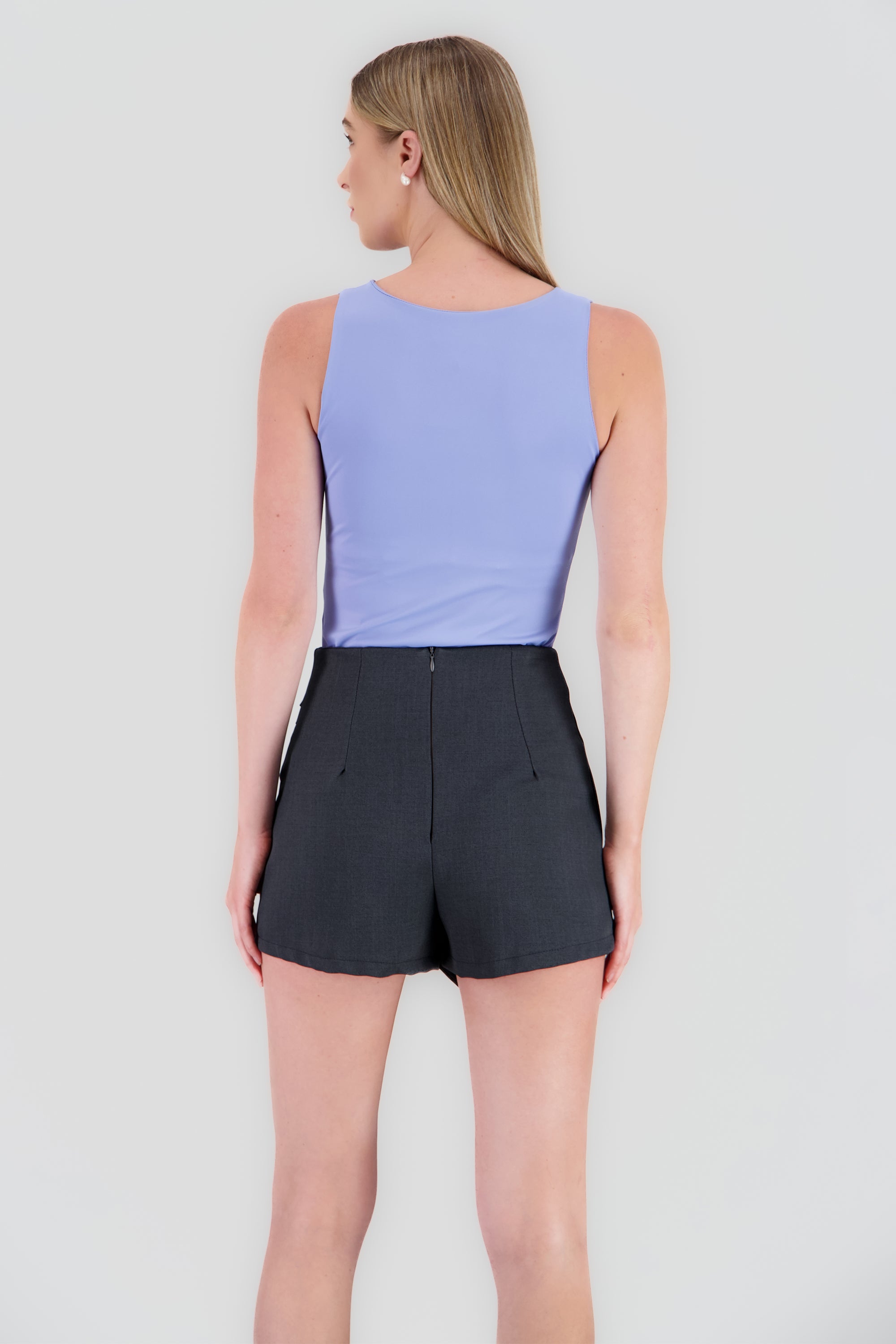 Bodysuit escote V liso Hypsters AZUL CIELO