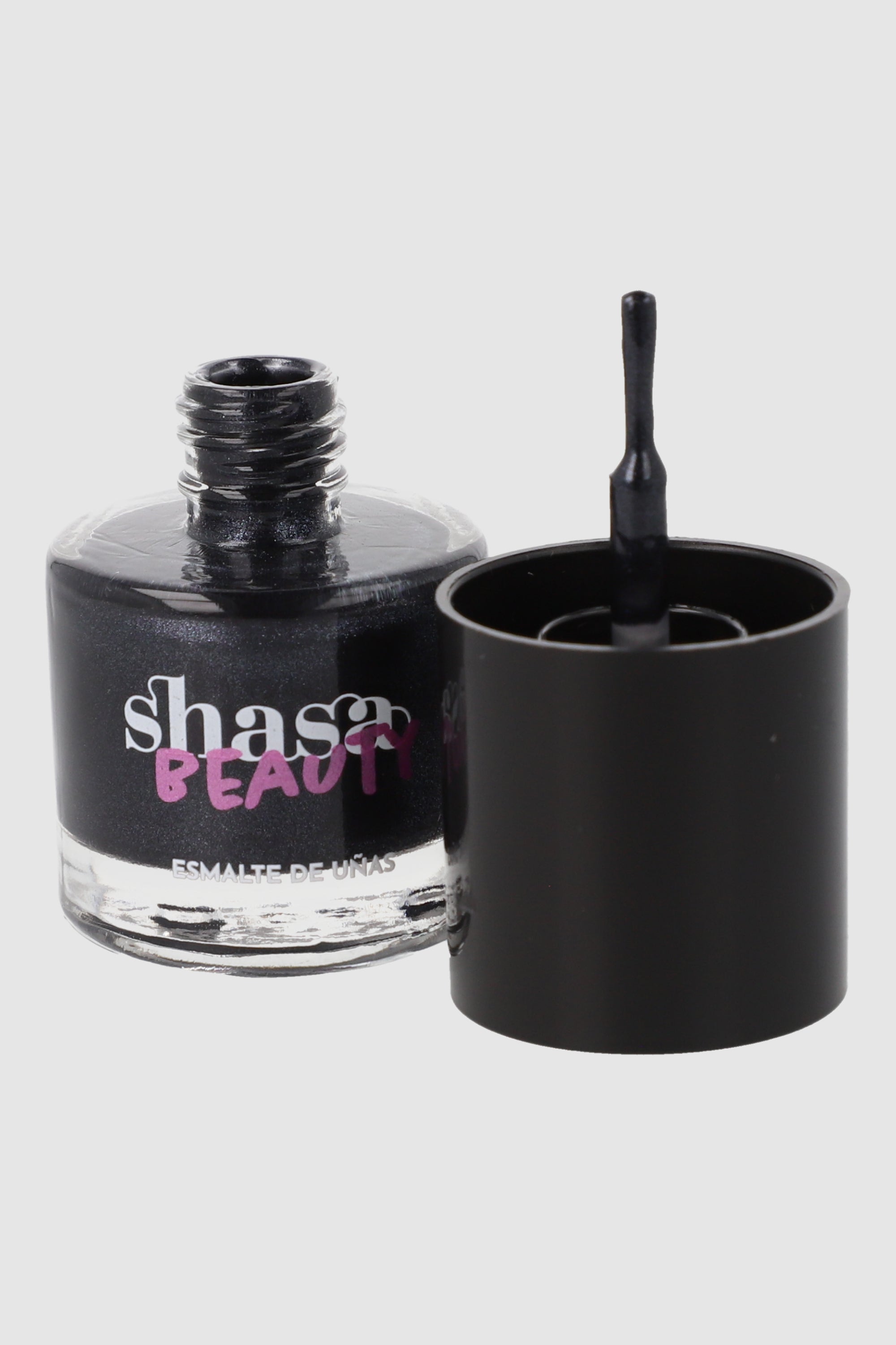 Esmalte mini glitter nacarado NEGRO