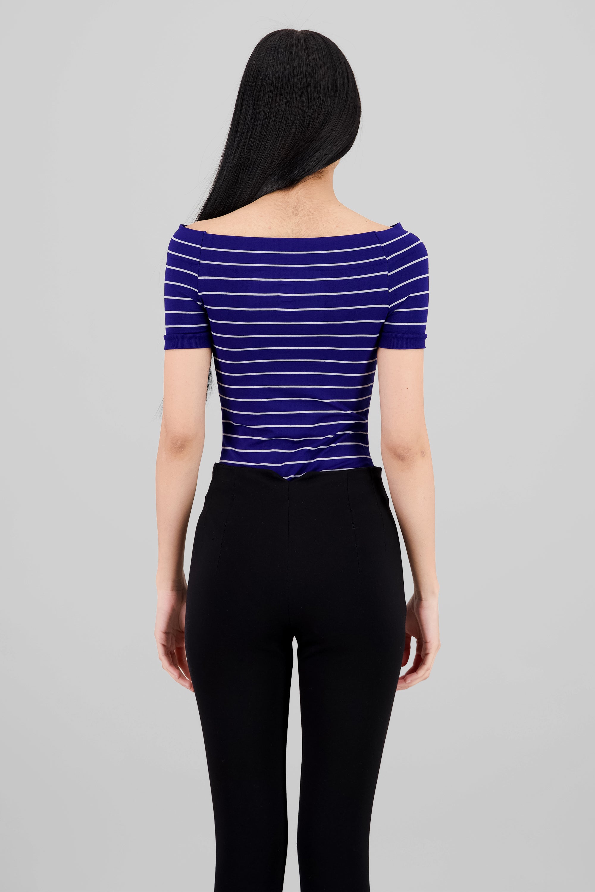 Bodysuit rayas hombro descubierto MARINO COMBO