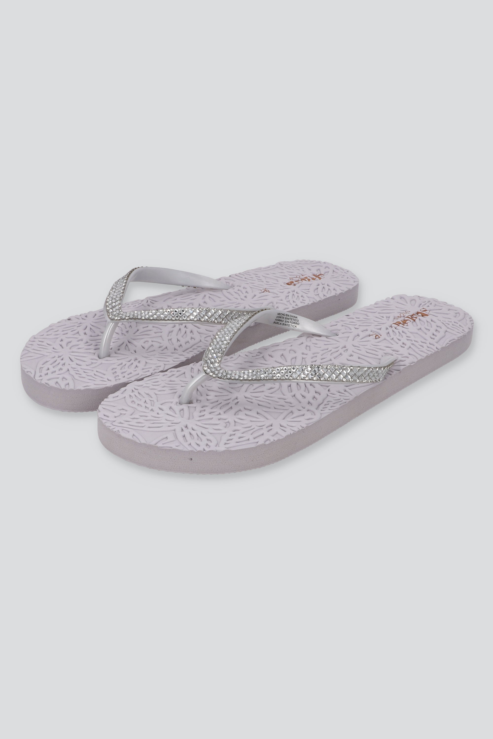 Flip Flops Textura Brillo BLANCO