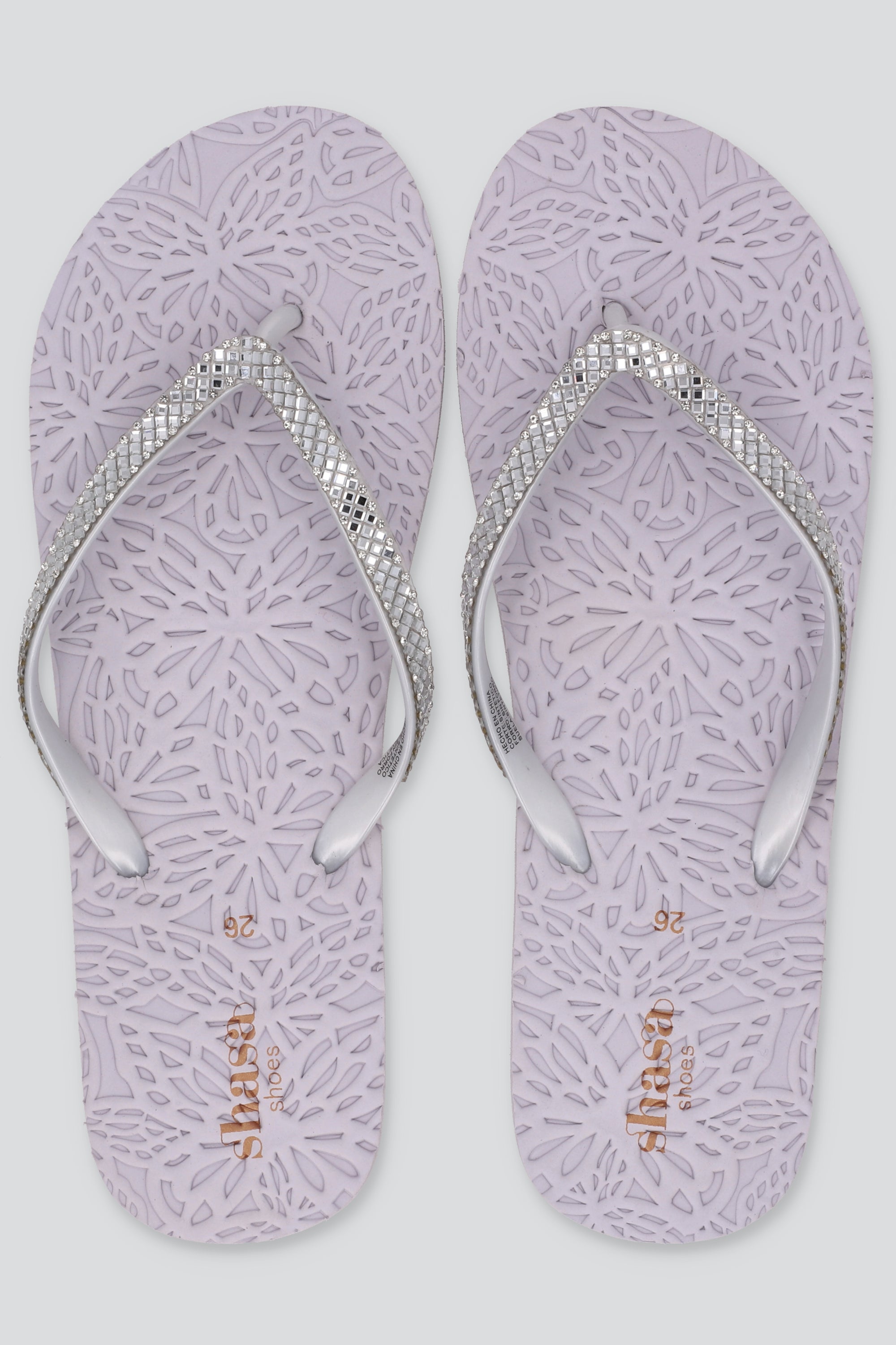 Flip Flops Textura Brillo BLANCO