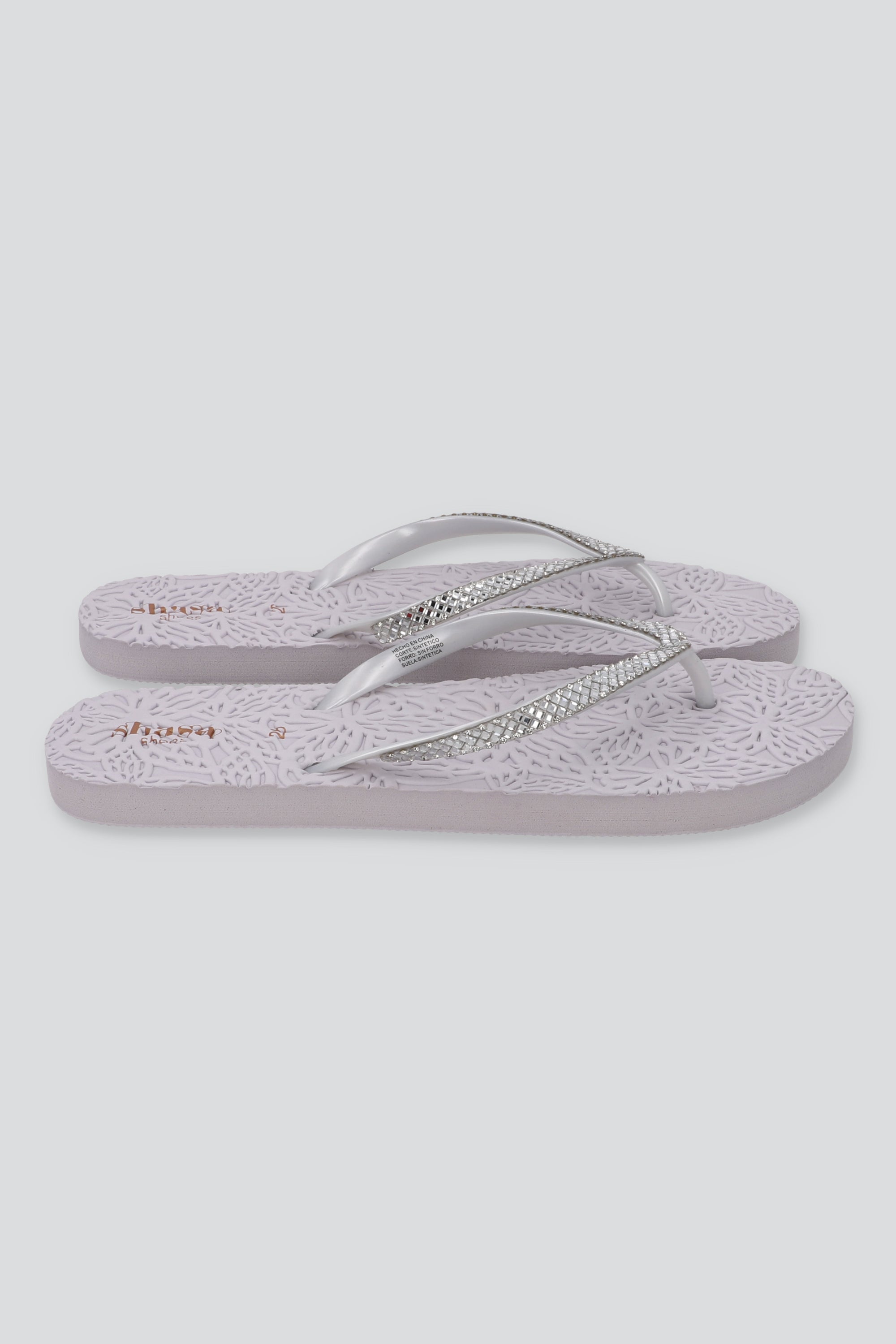 Flip Flops Textura Brillo BLANCO