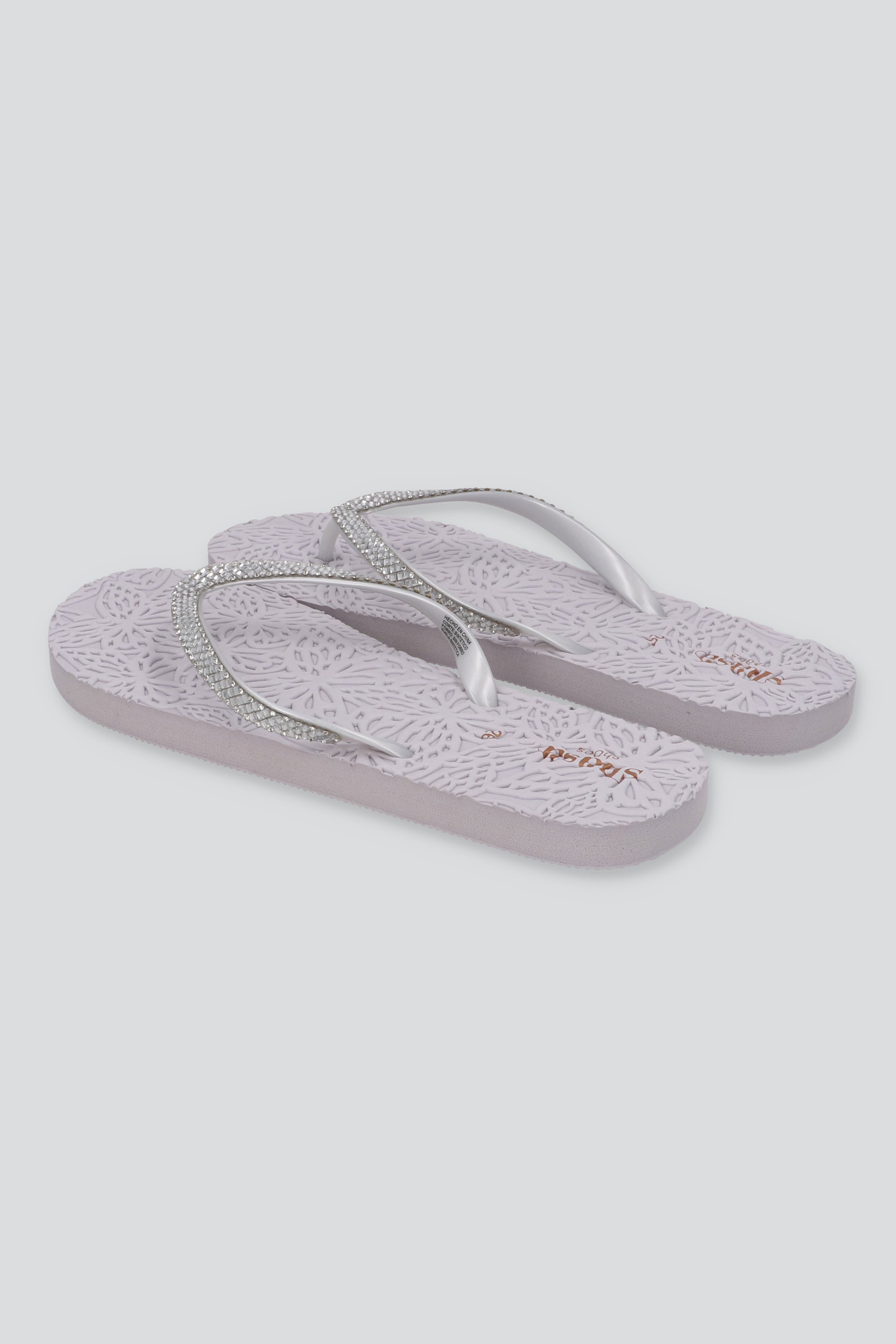 Flip Flops Textura Brillo BLANCO