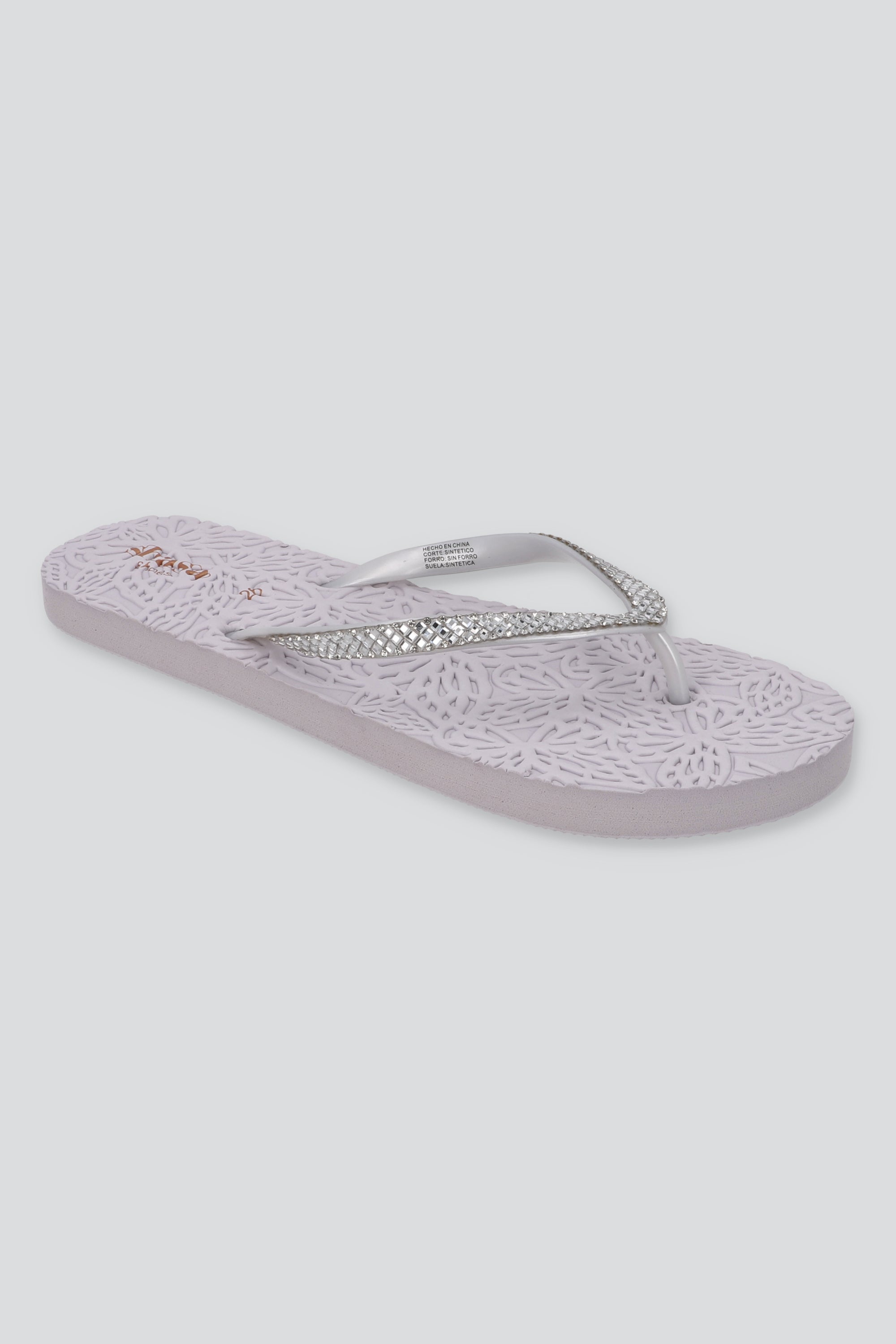 Flip Flops Textura Brillo BLANCO
