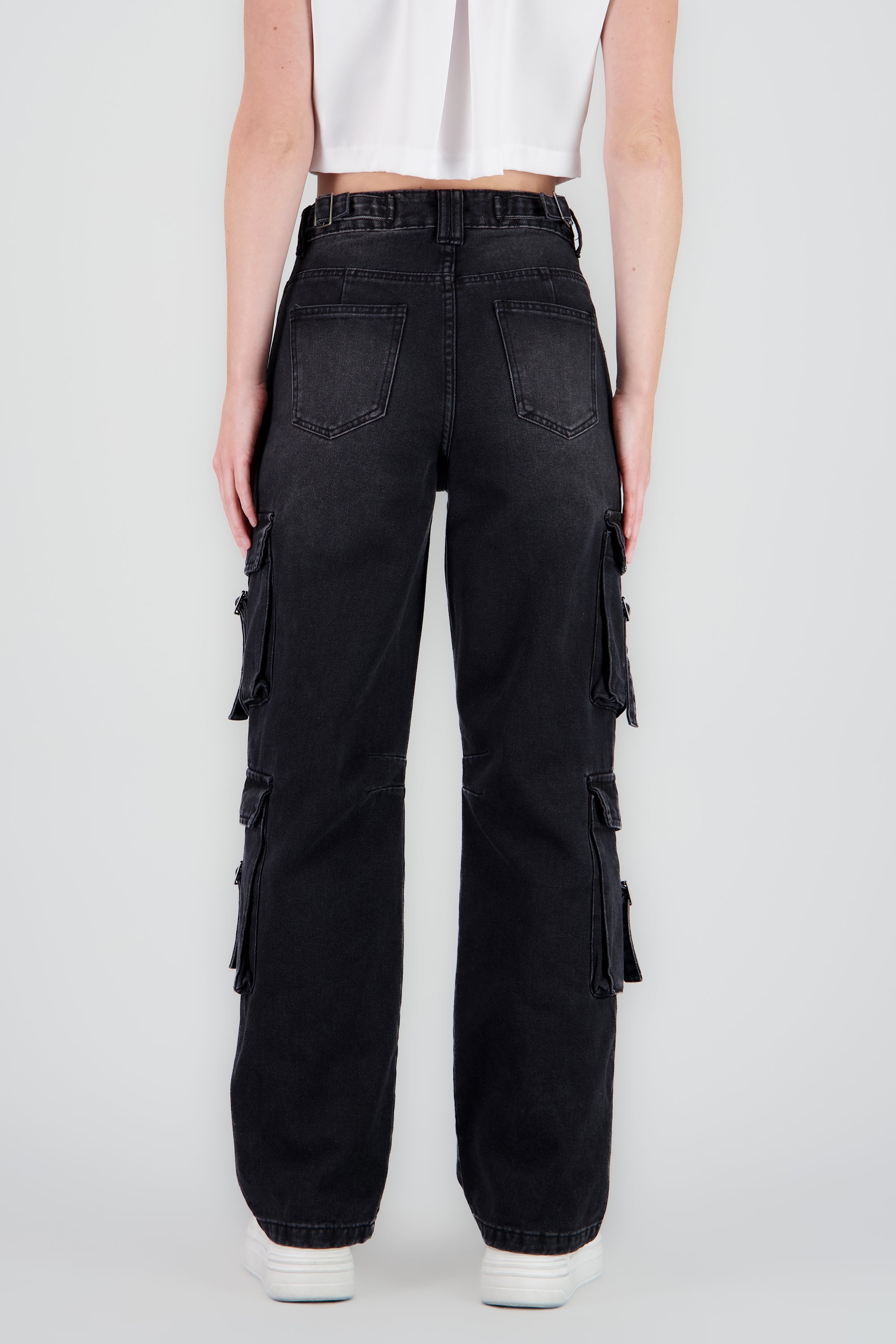 Jeans cargo 4 bolsas NEGRO