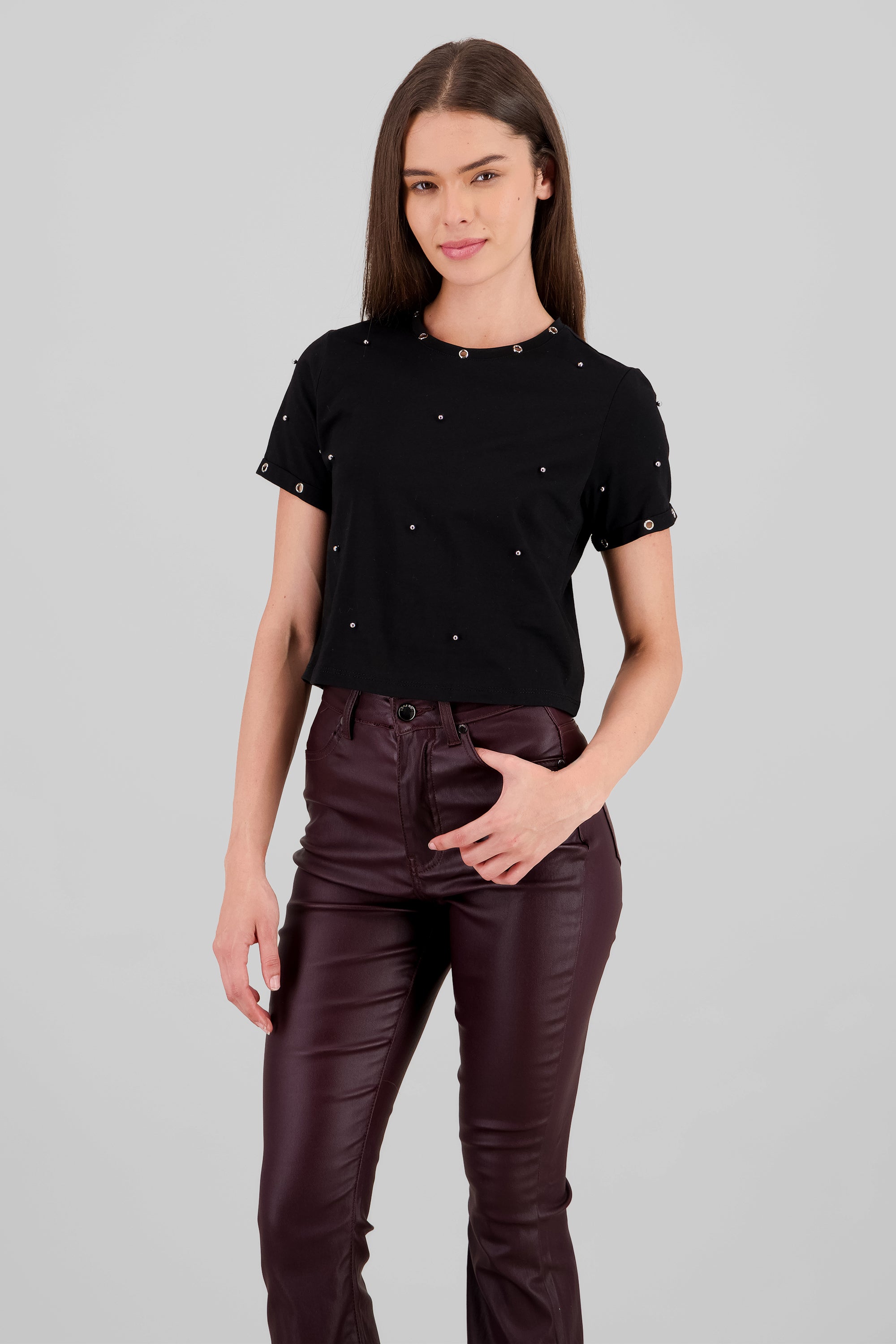 Playera detalle eyeleads NEGRO