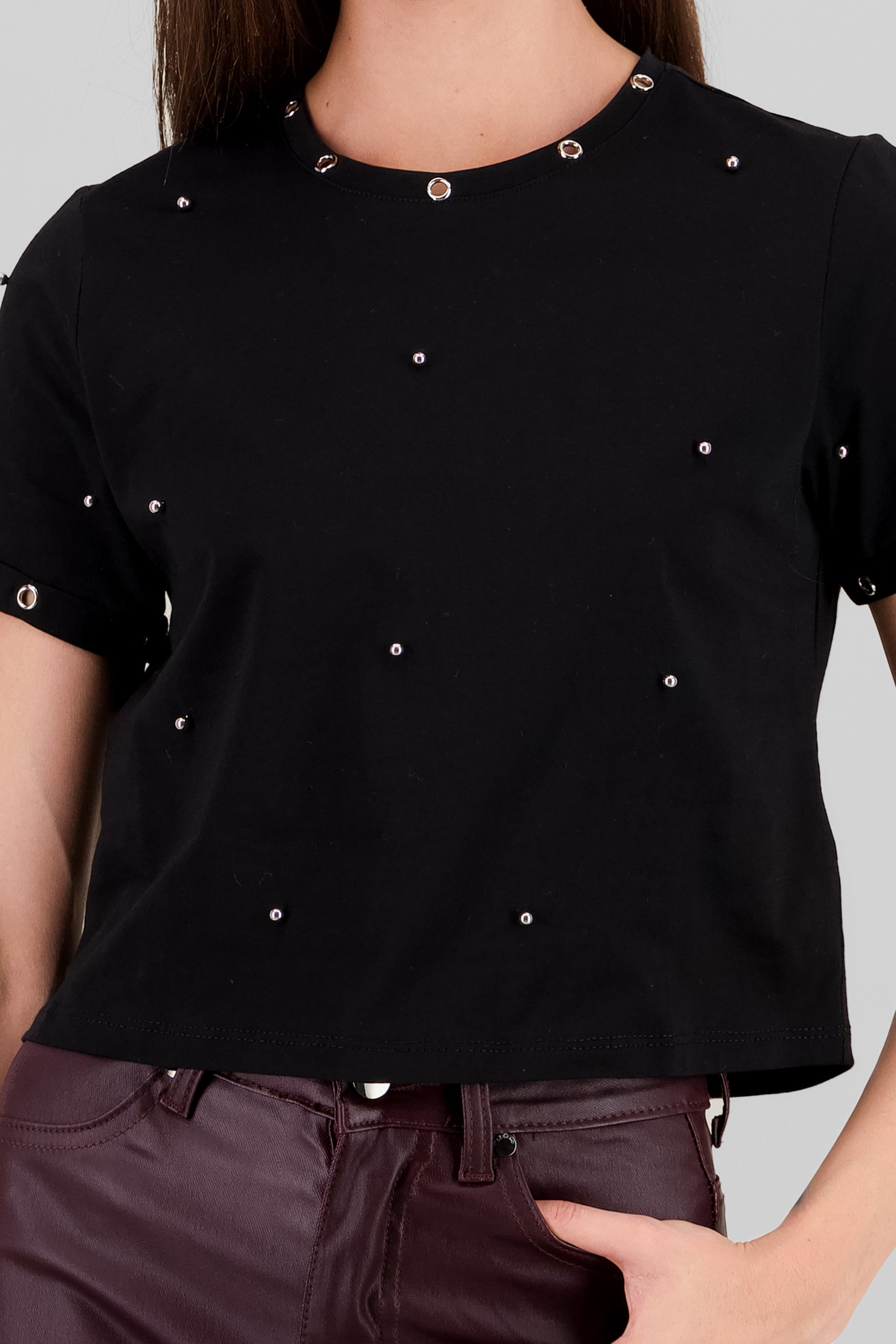 Playera detalle eyeleads NEGRO