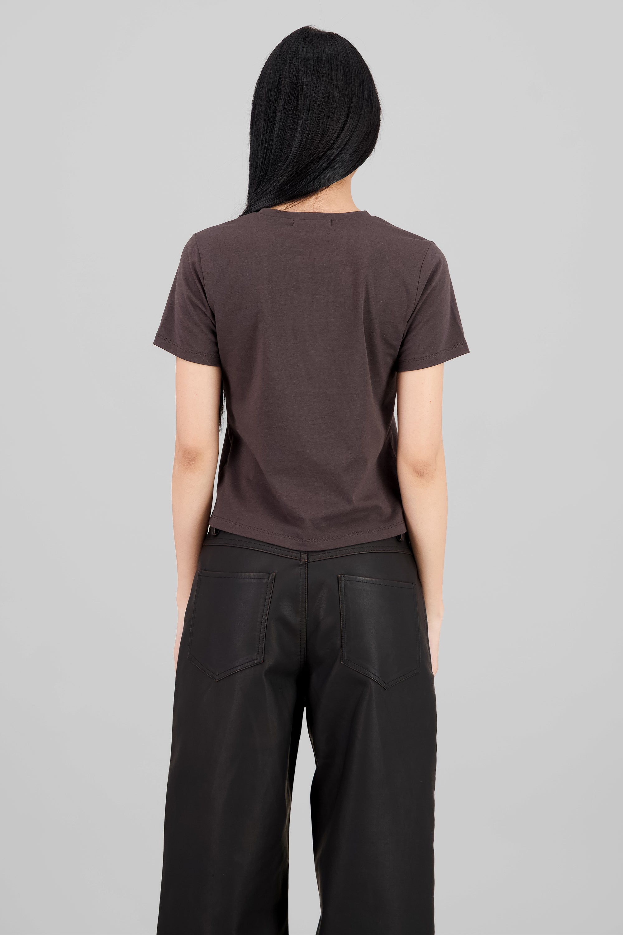 Playera estrella brillos GRIS