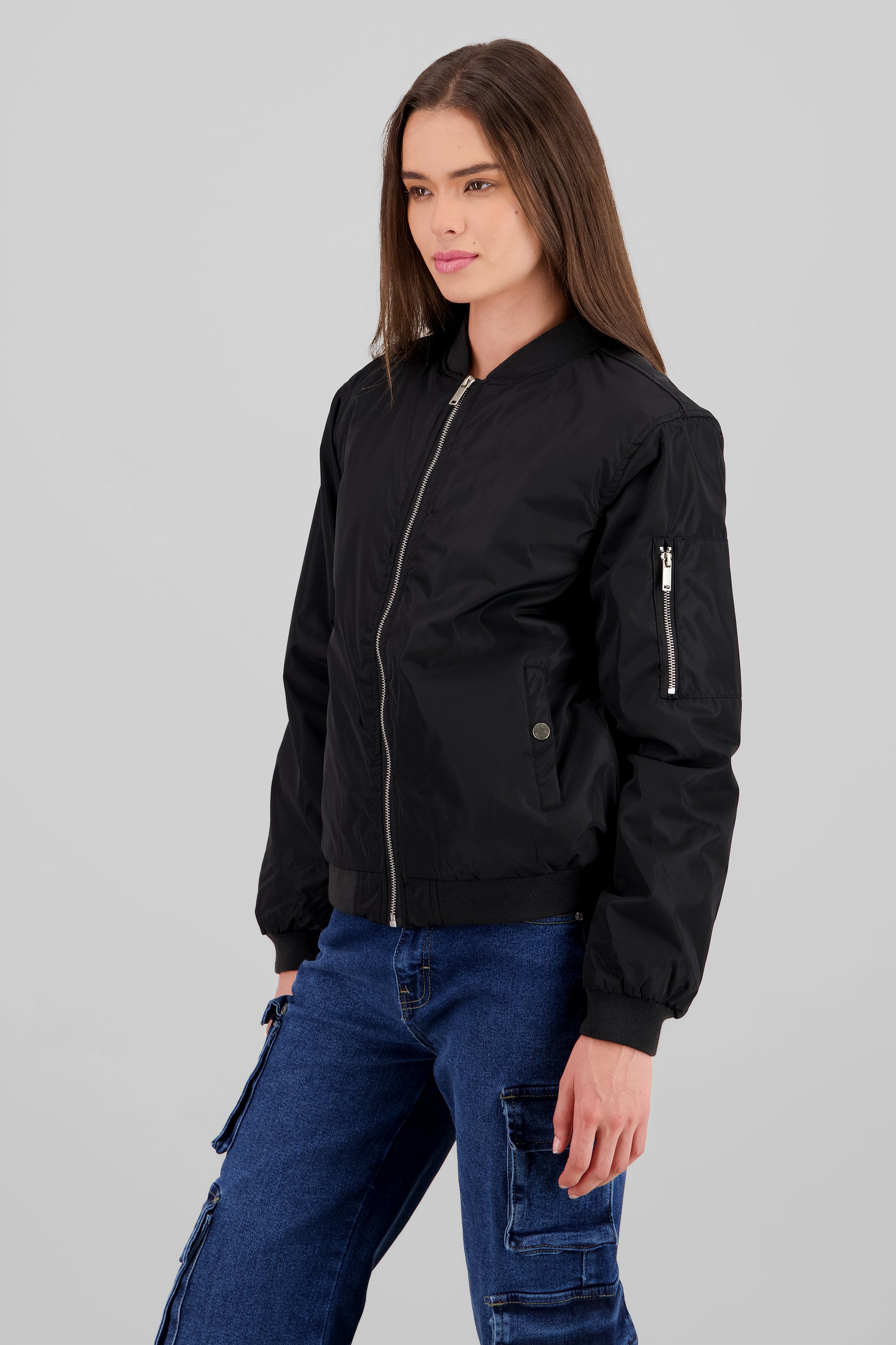 Bomber Lisa Cierre NEGRO