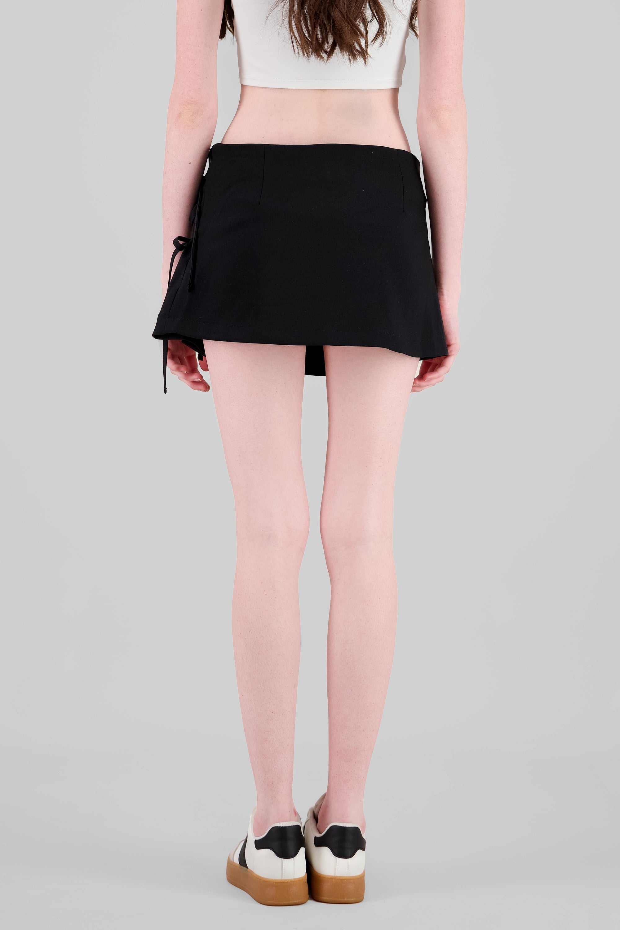 Falda tableada con moños Hypsters NEGRO