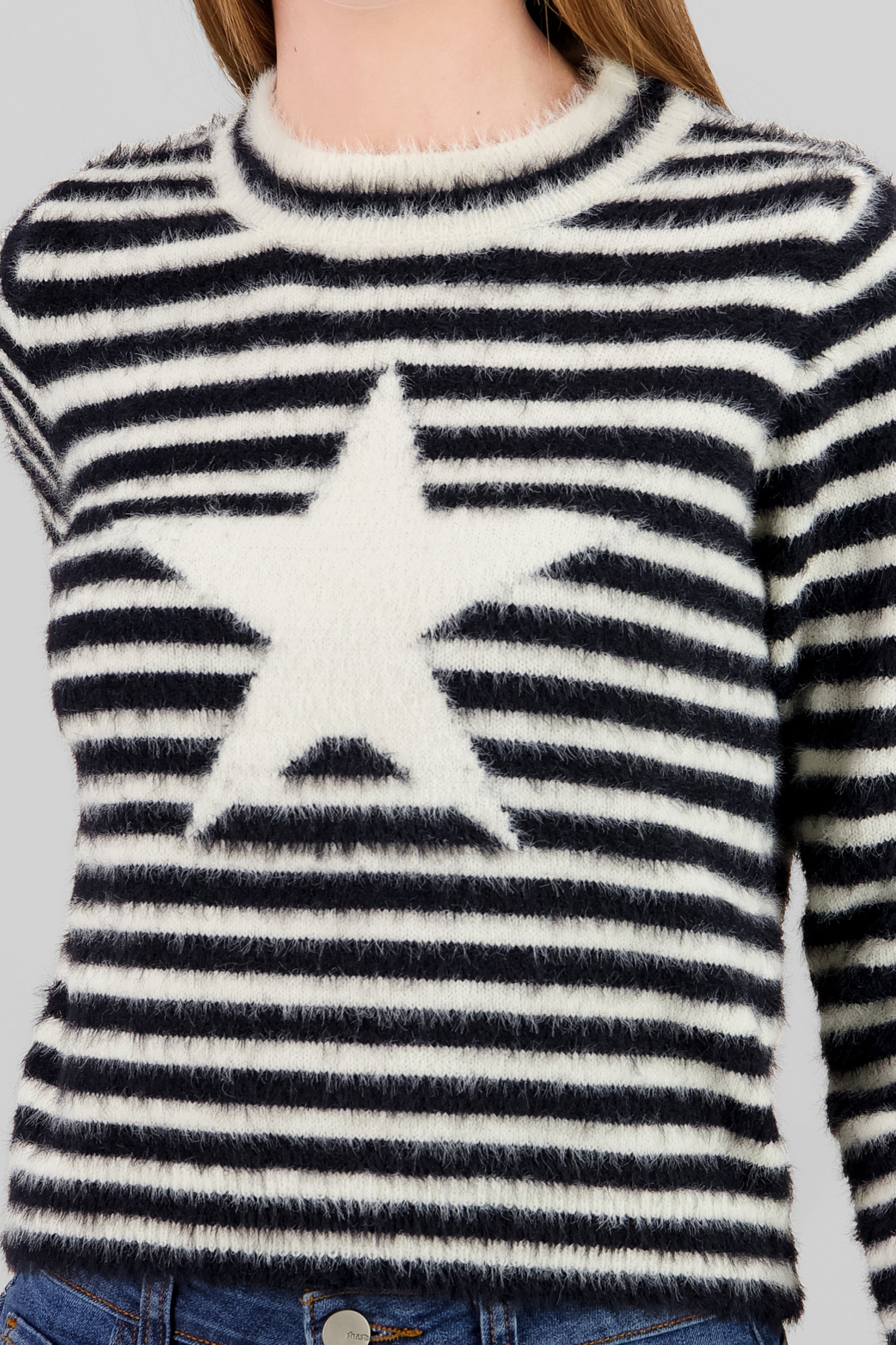 Sueter rayas estrellas NEGRO COMBO