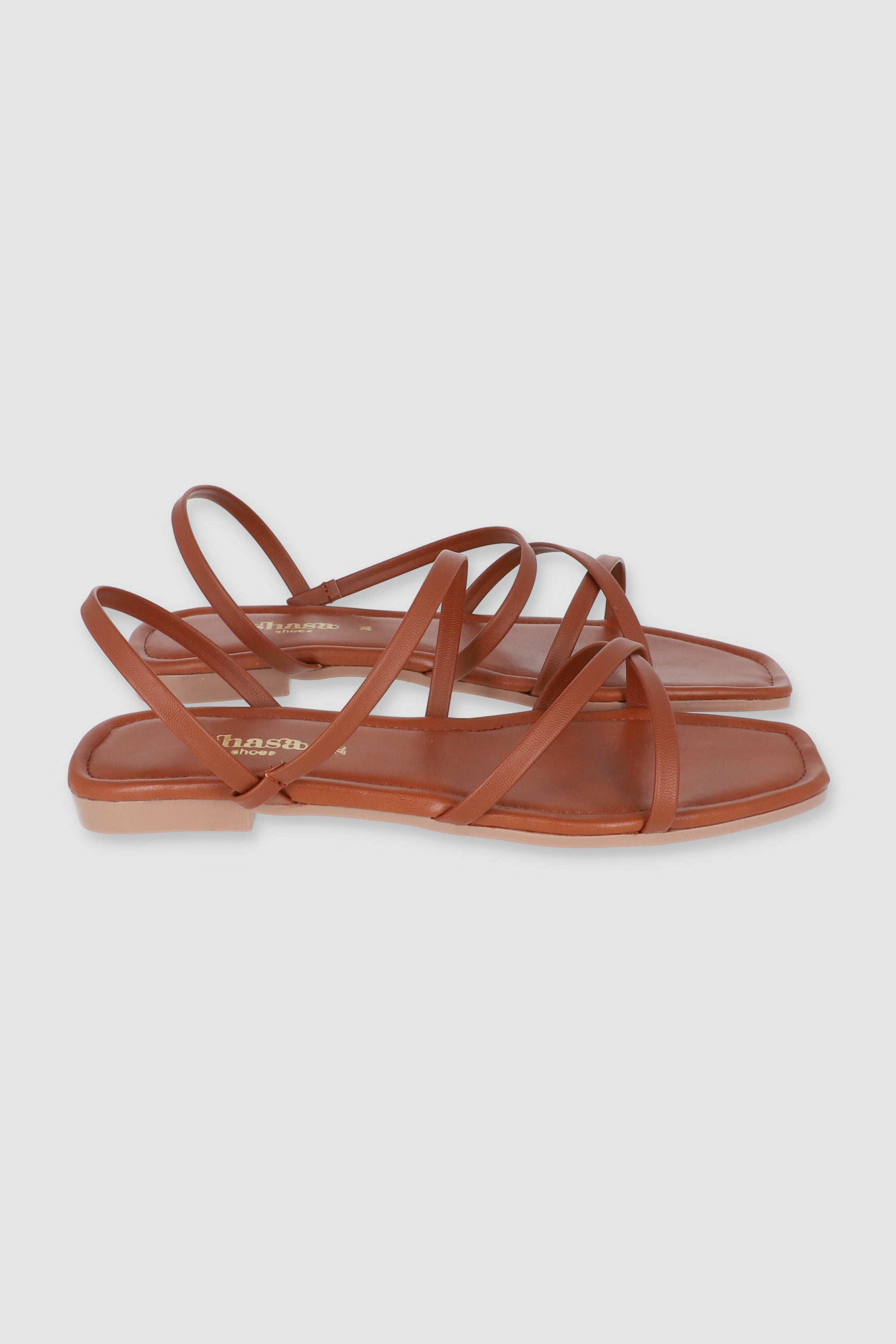 Sandalia tiras slingback TAN
