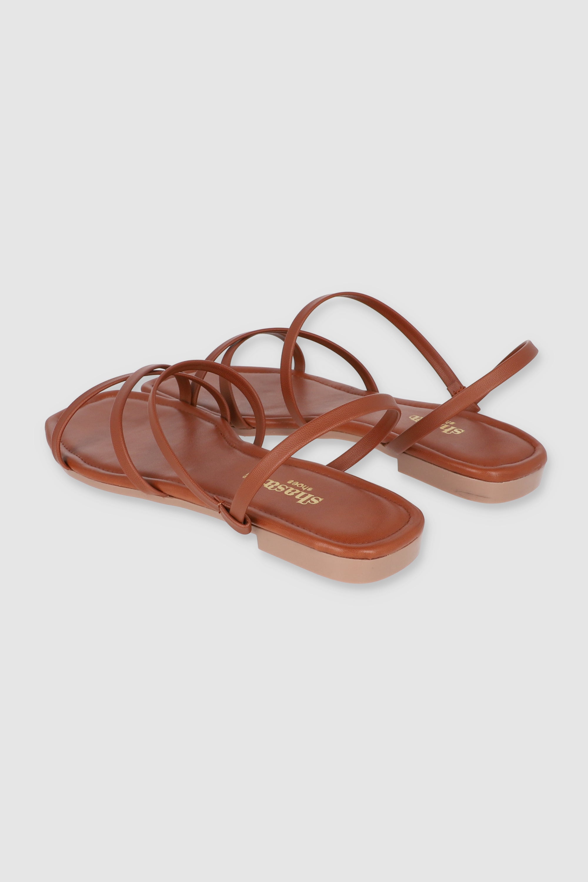 Sandalia tiras slingback TAN