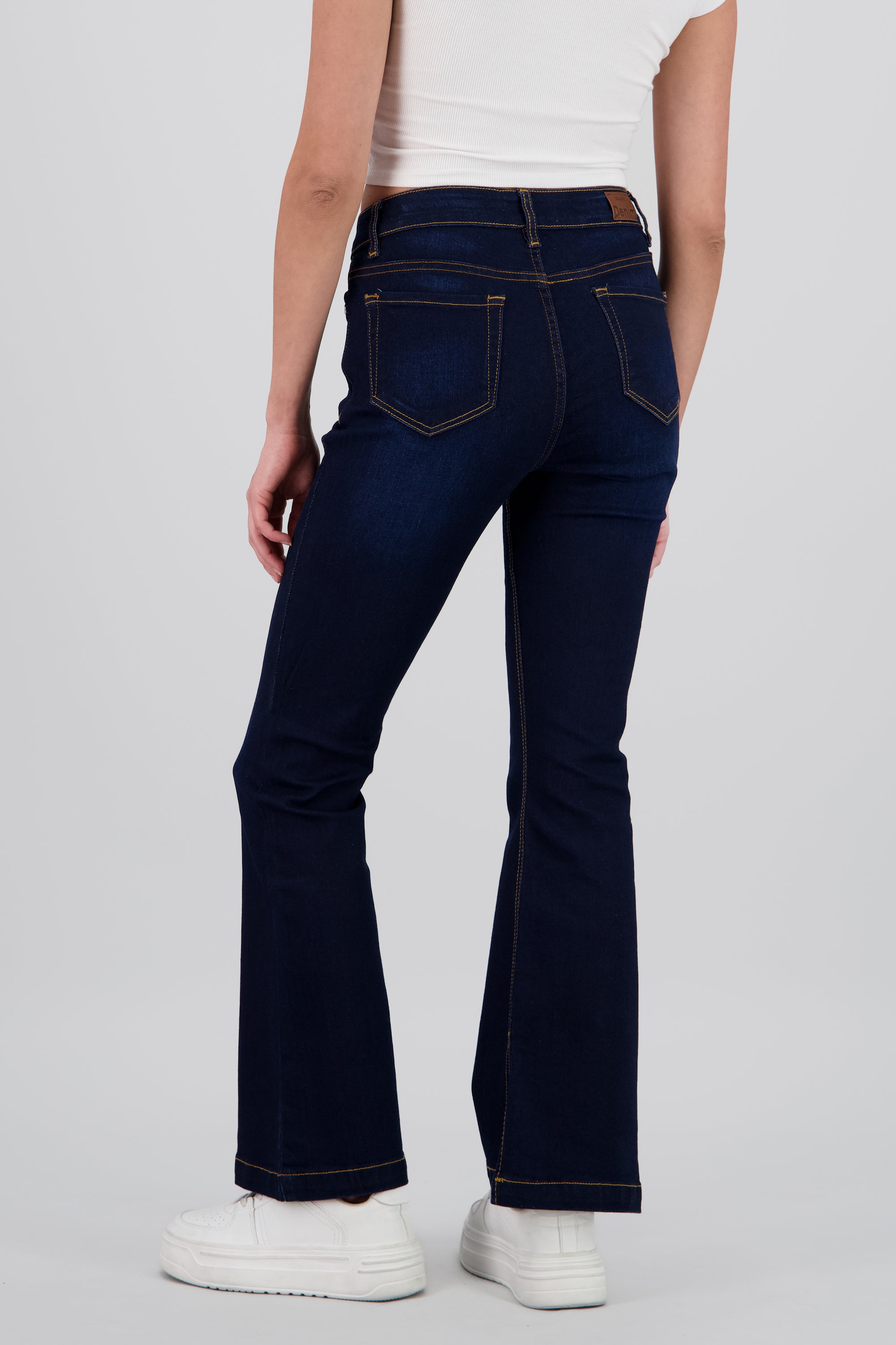Jeans flare dobladillo INDIGO