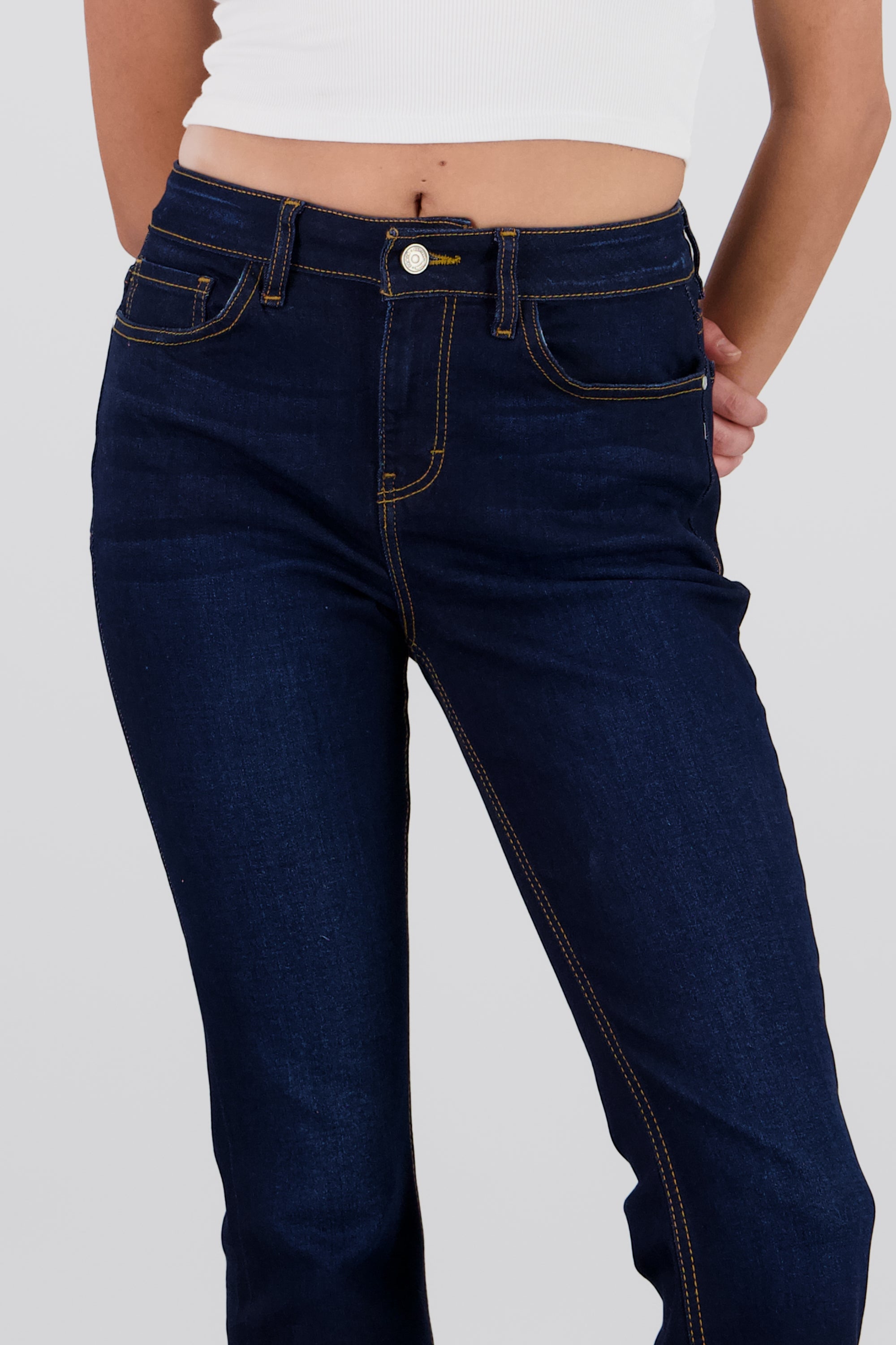 Jeans flare dobladillo INDIGO