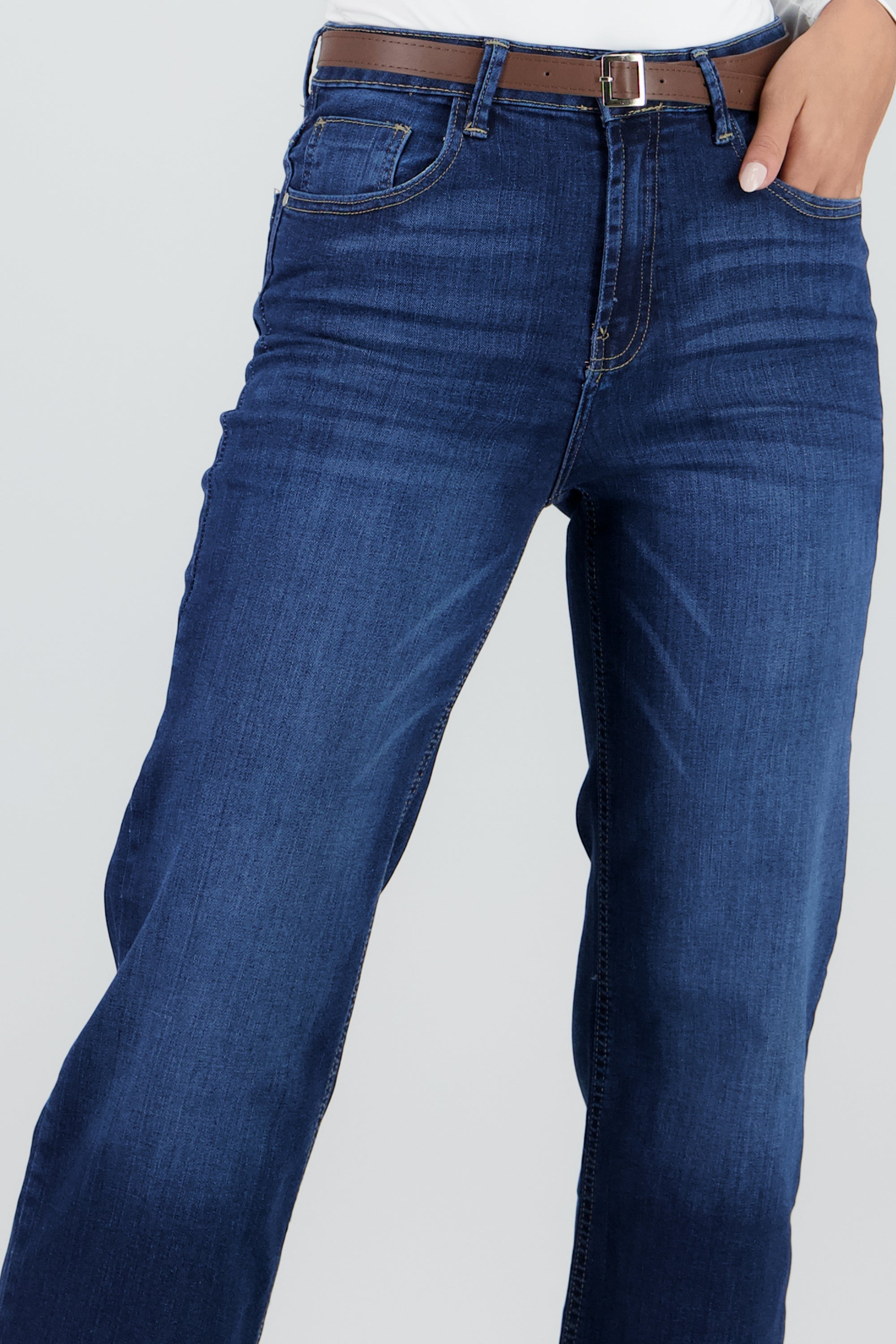Jeans straight corte básico STONE
