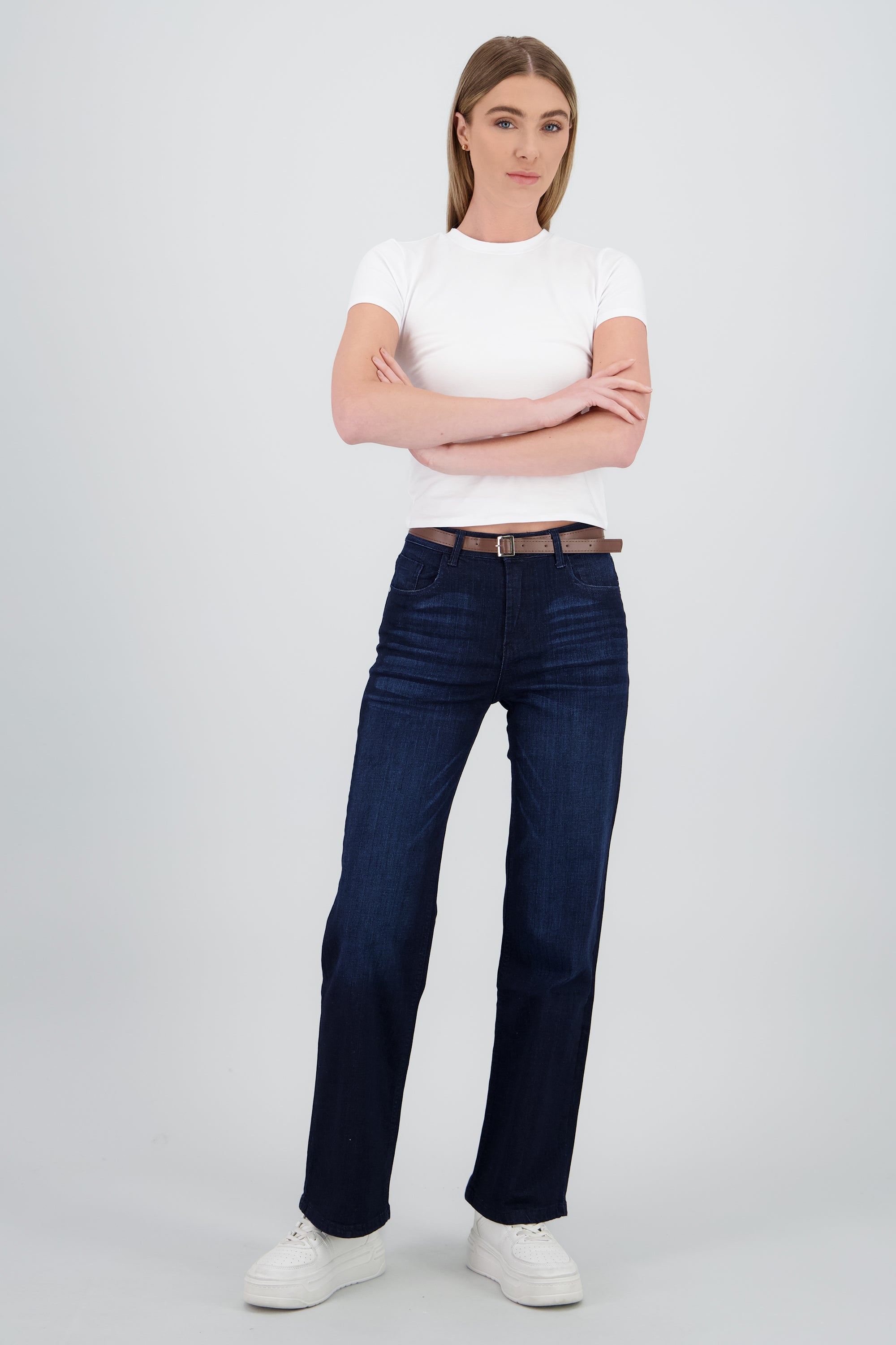 Jeans straight corte básico INDIGO