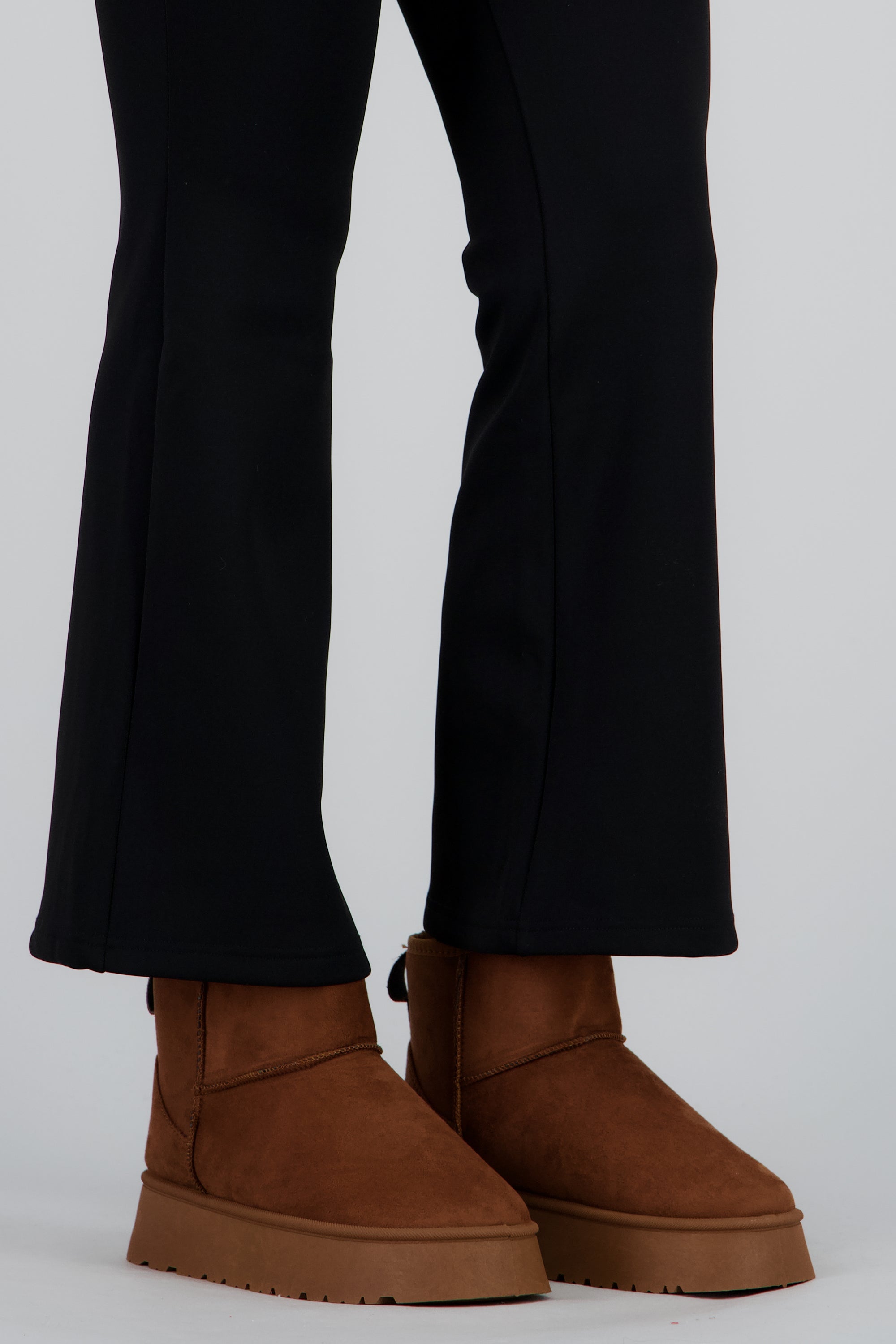 Bota corta plataforma peluche TAN