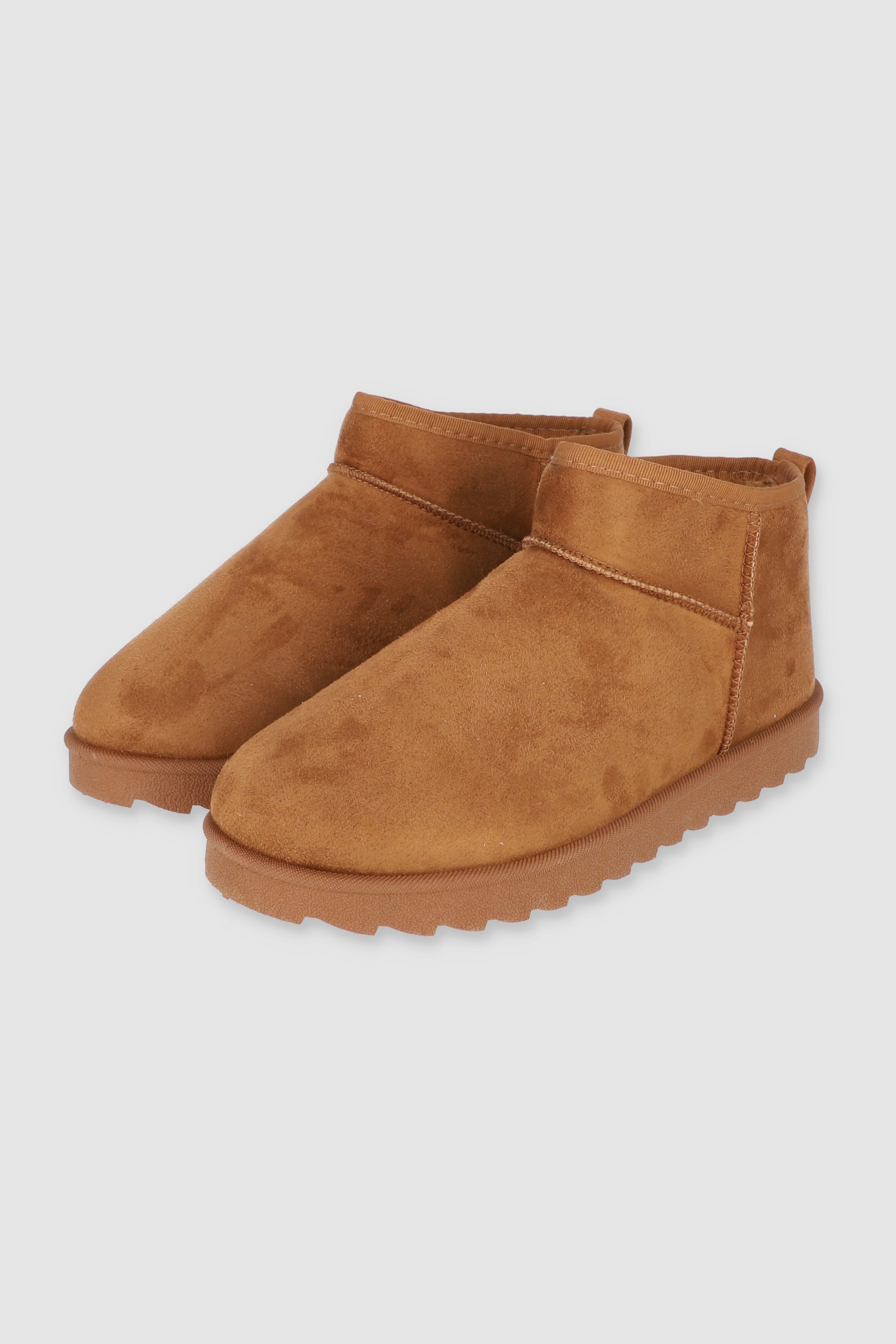 Bota mini peluche TAN
