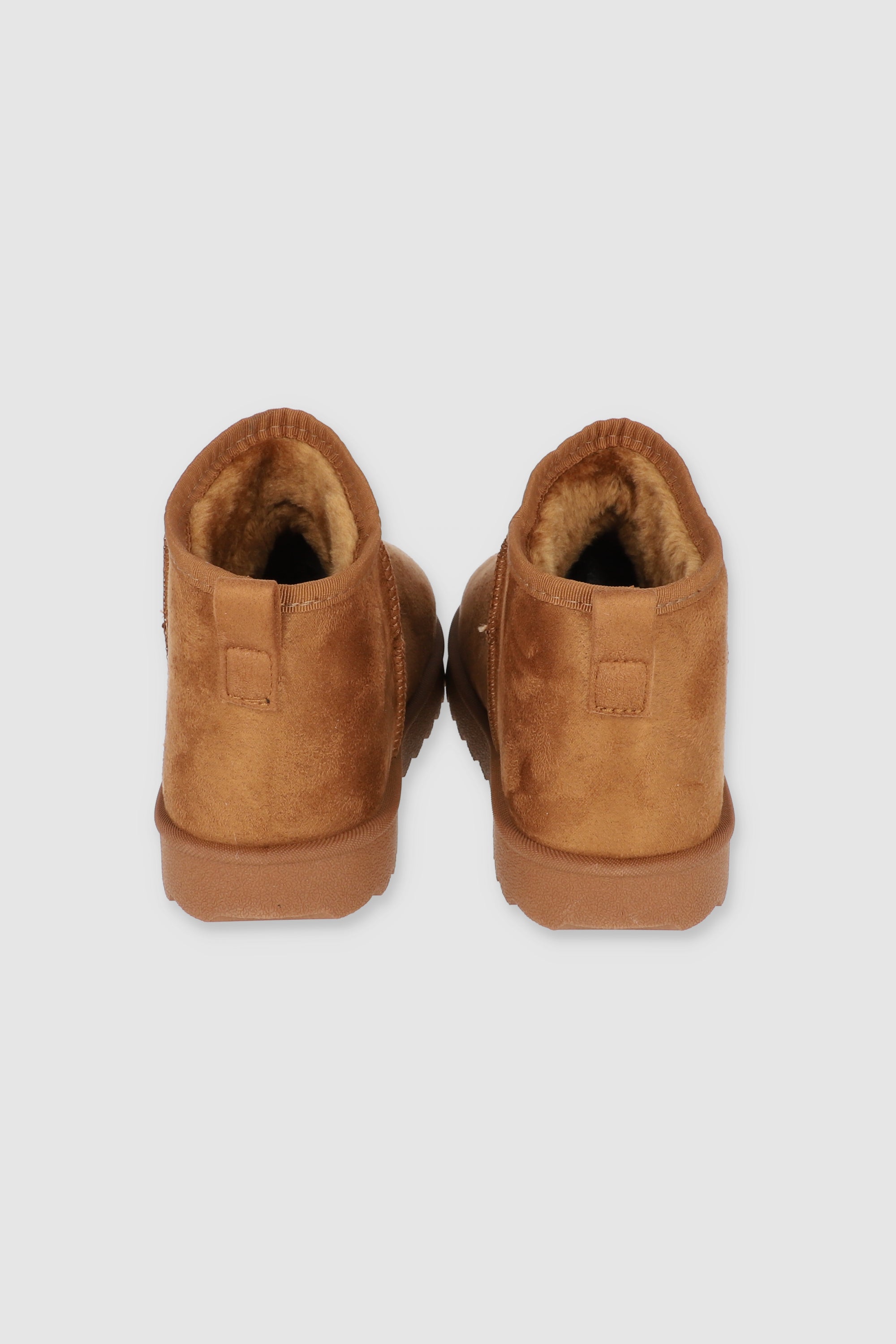 Bota mini peluche TAN