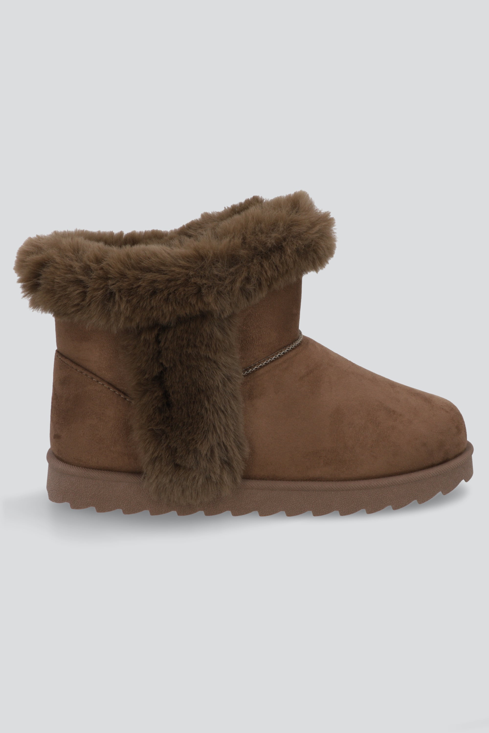 Bota peluche fluffy TAUPE