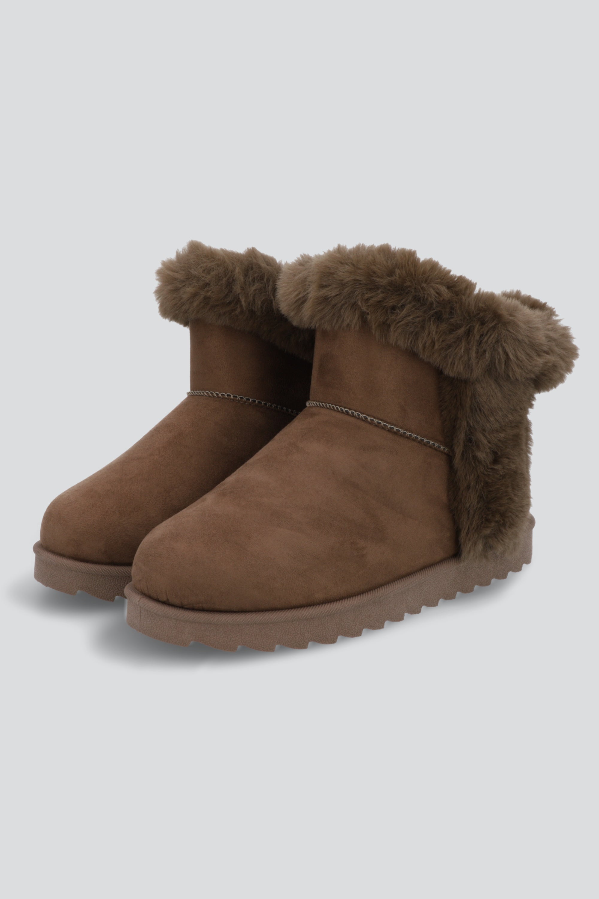 Bota peluche fluffy TAUPE