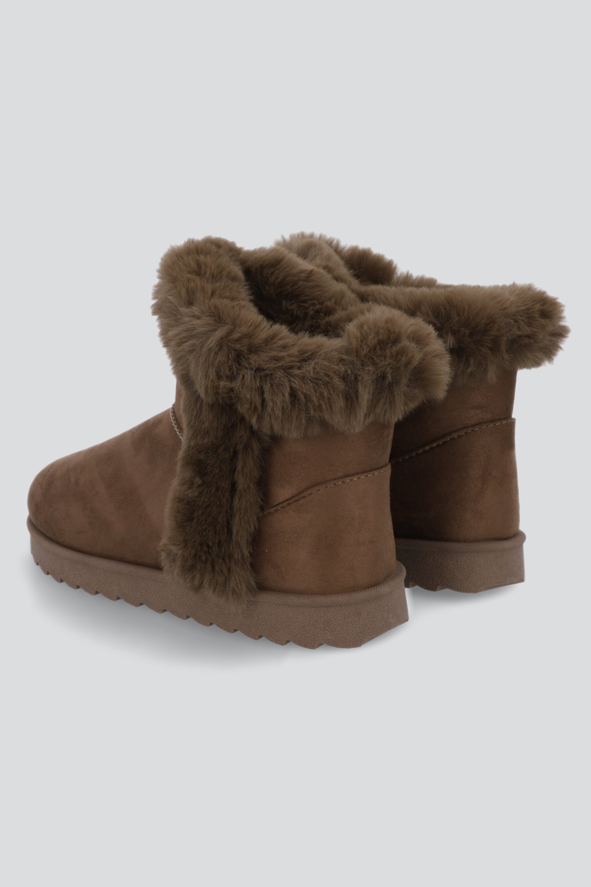 Bota peluche fluffy TAUPE
