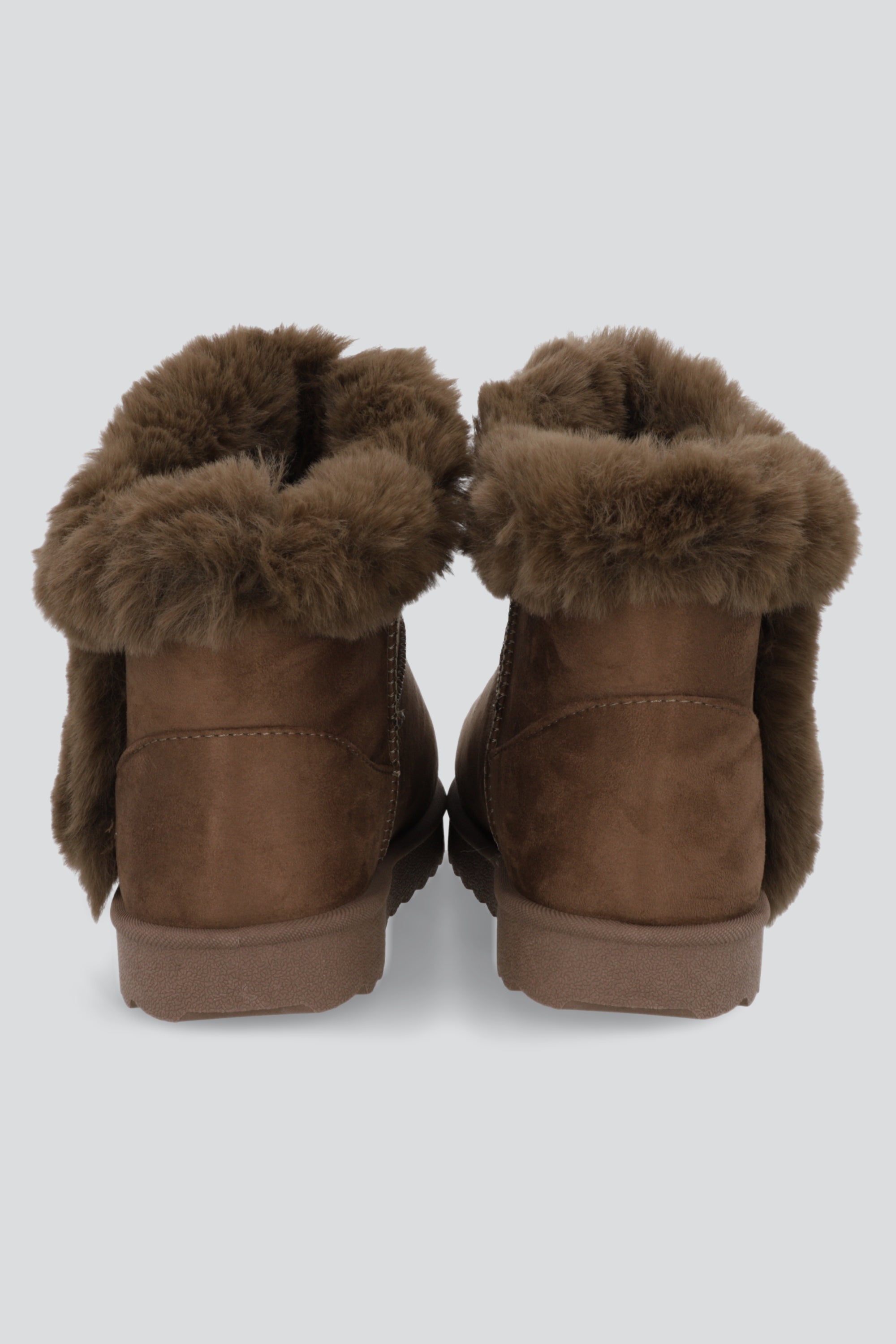 Bota peluche fluffy TAUPE