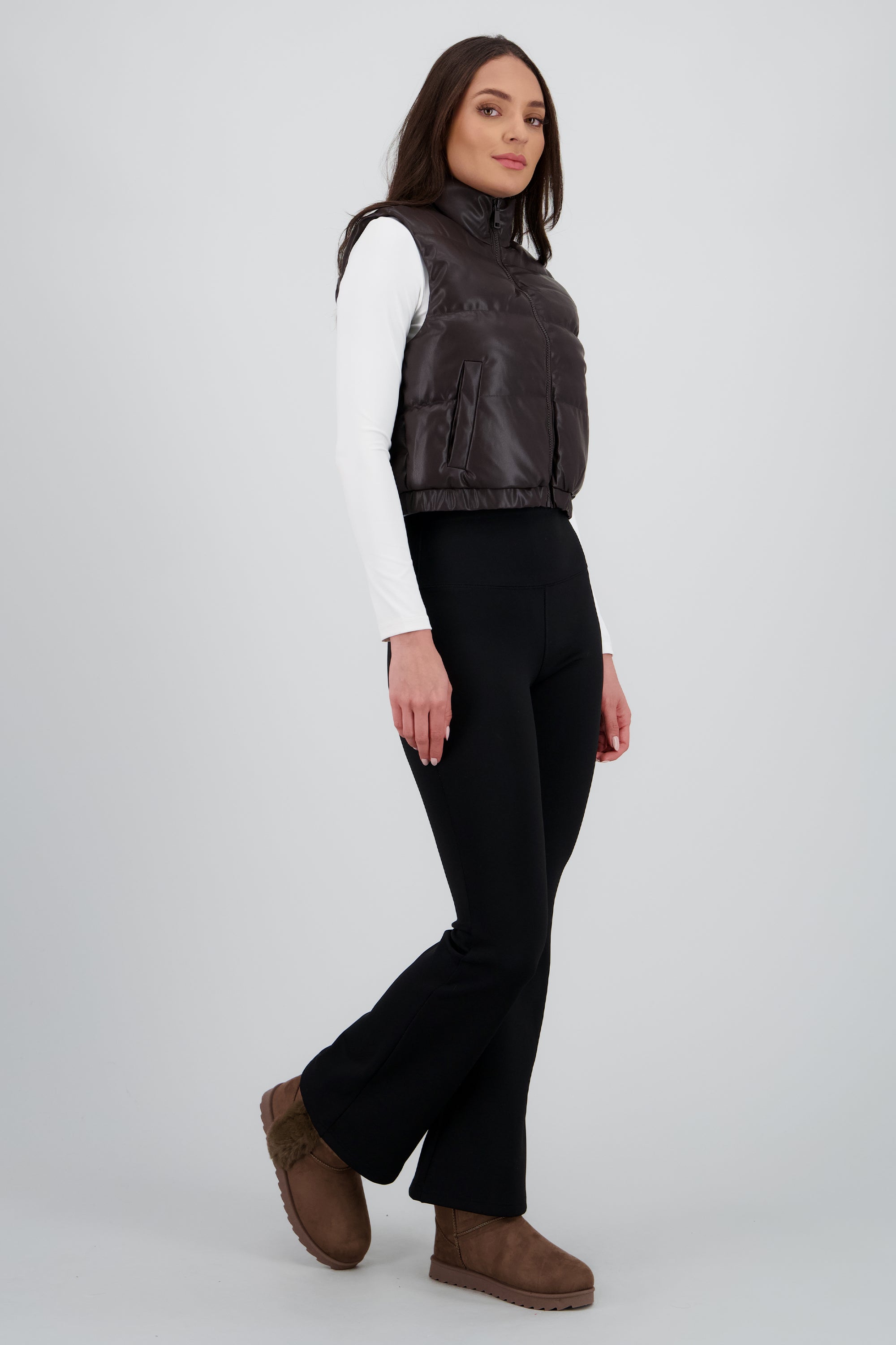 Bota peluche fluffy TAUPE