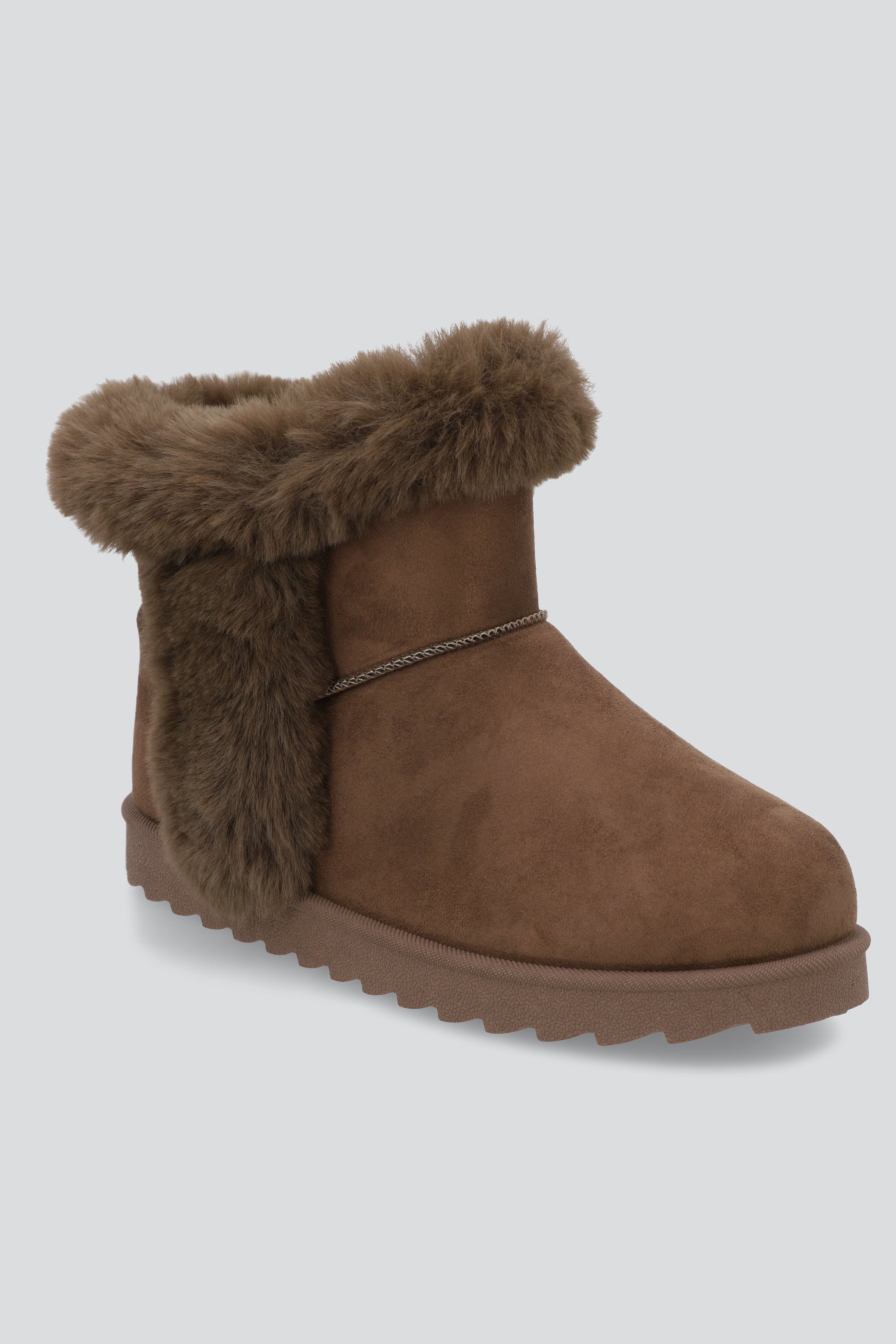 Bota peluche fluffy TAUPE