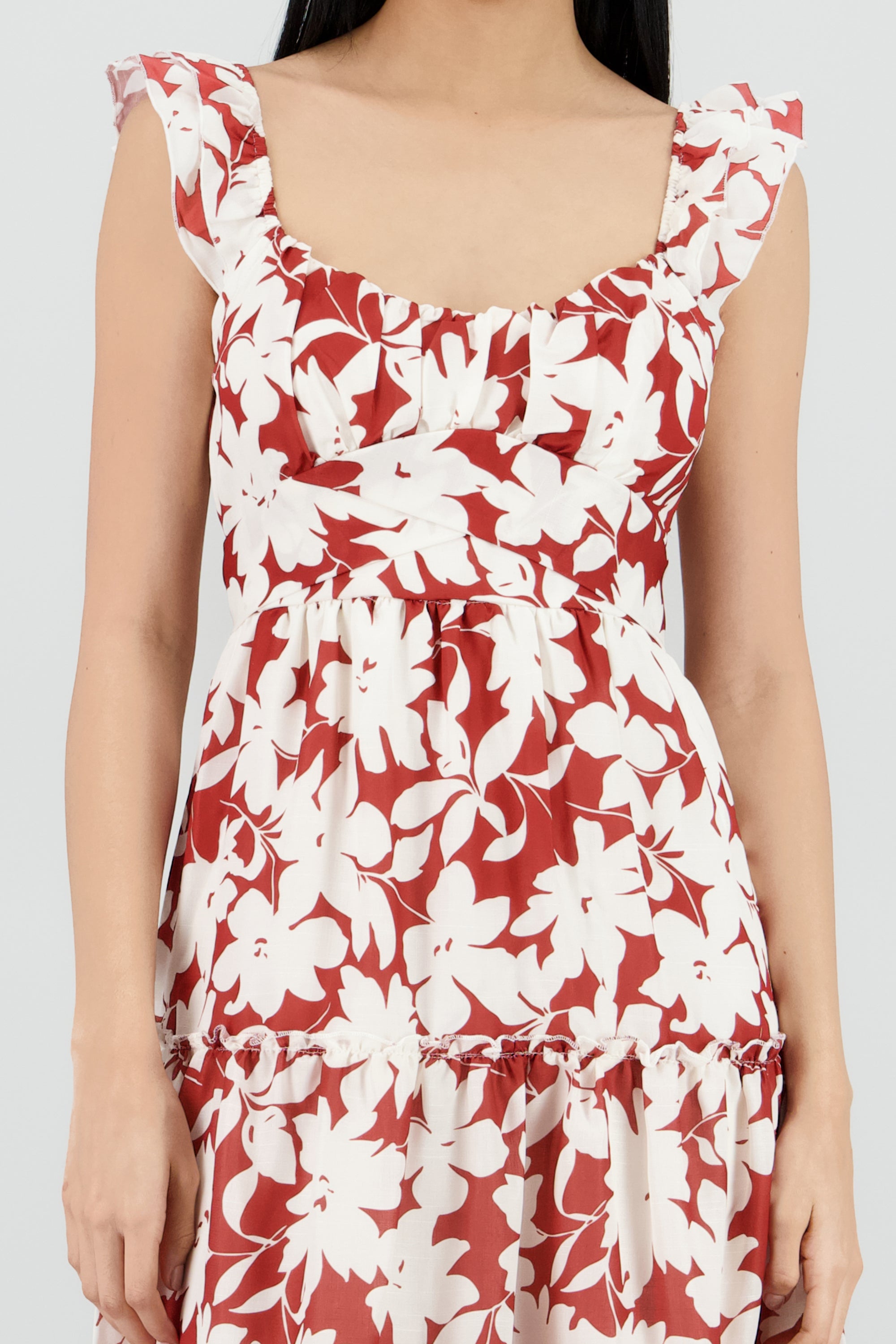 Vestido maxi estampado LADRILLO
