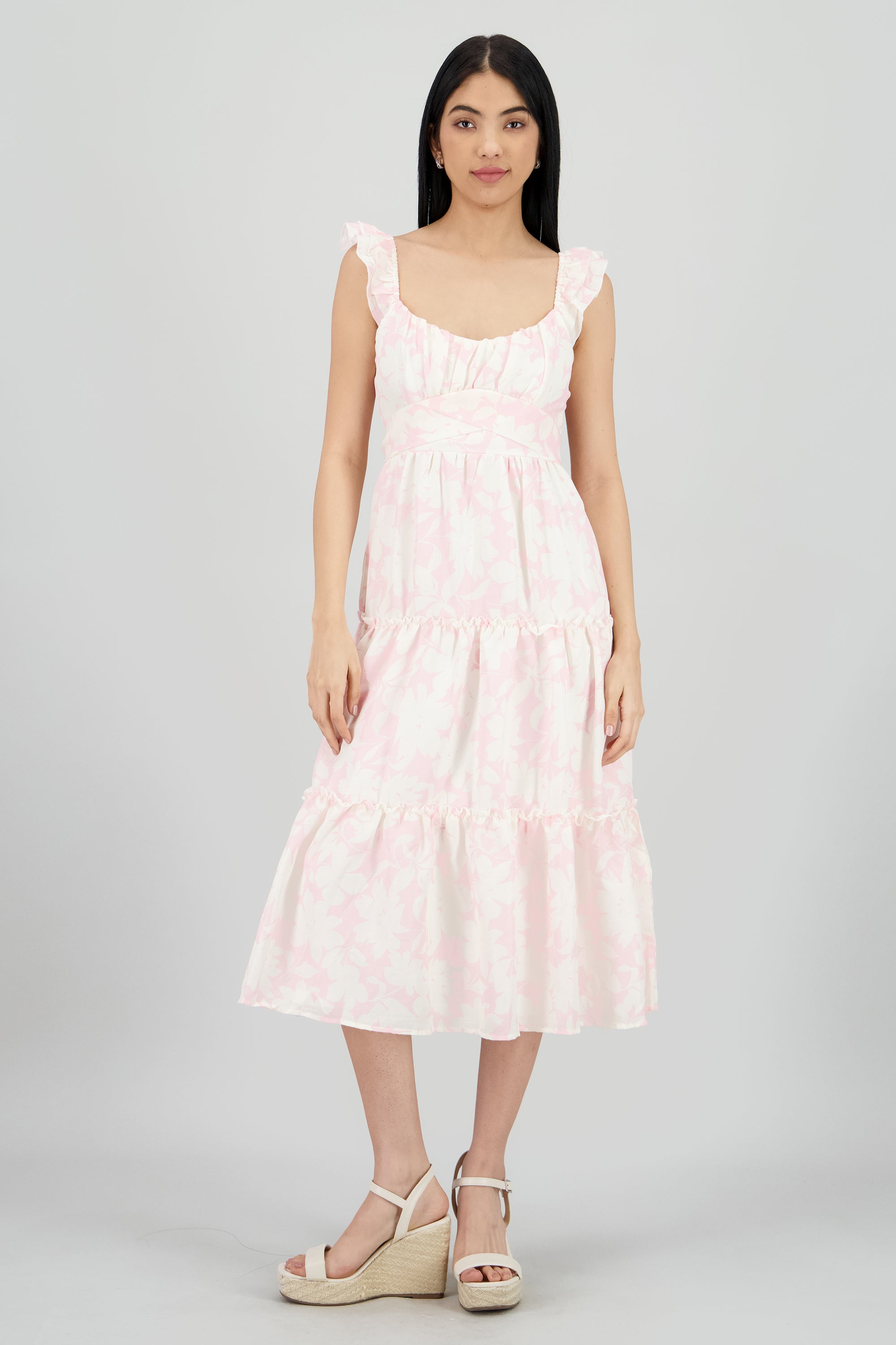 Vestido maxi estampado PALO DE ROSA