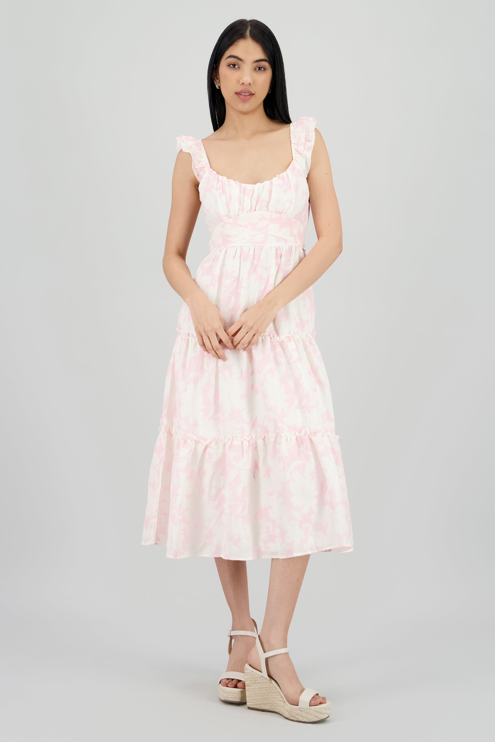 Vestido maxi estampado PALO DE ROSA