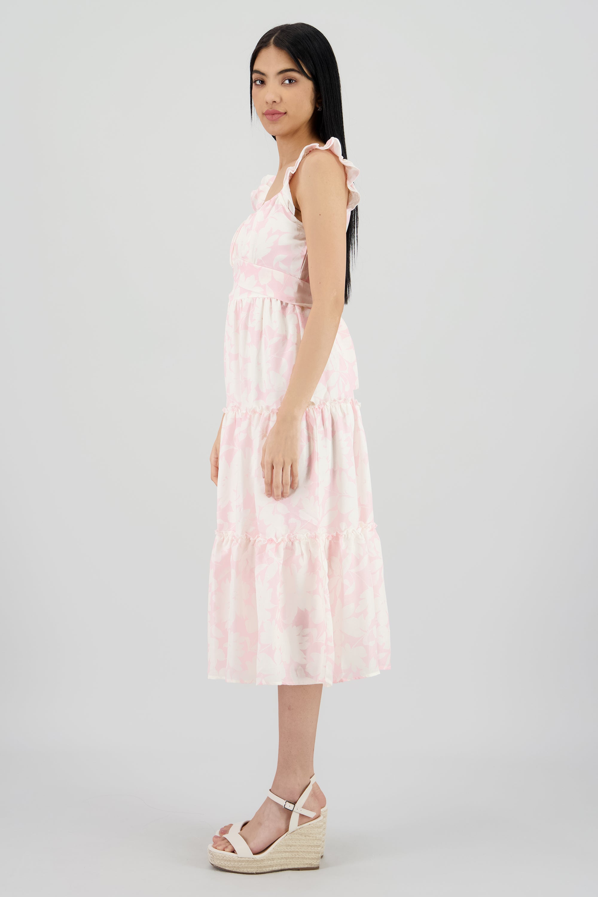 Vestido maxi estampado PALO DE ROSA