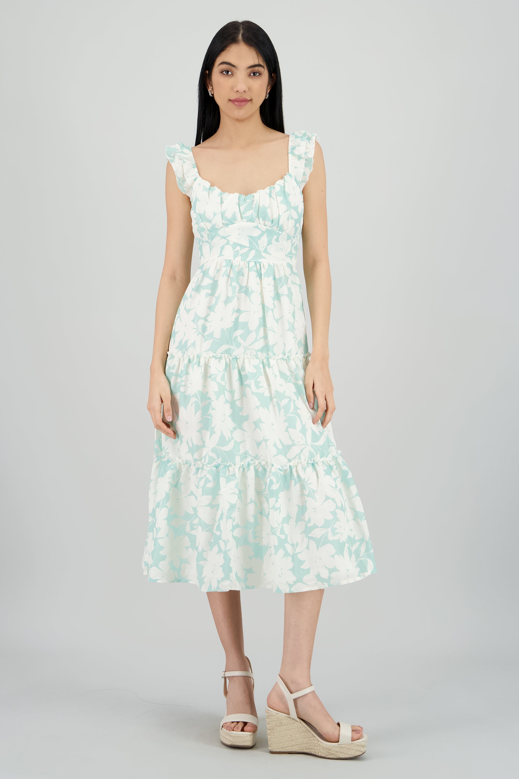 Vestido maxi estampado MENTA