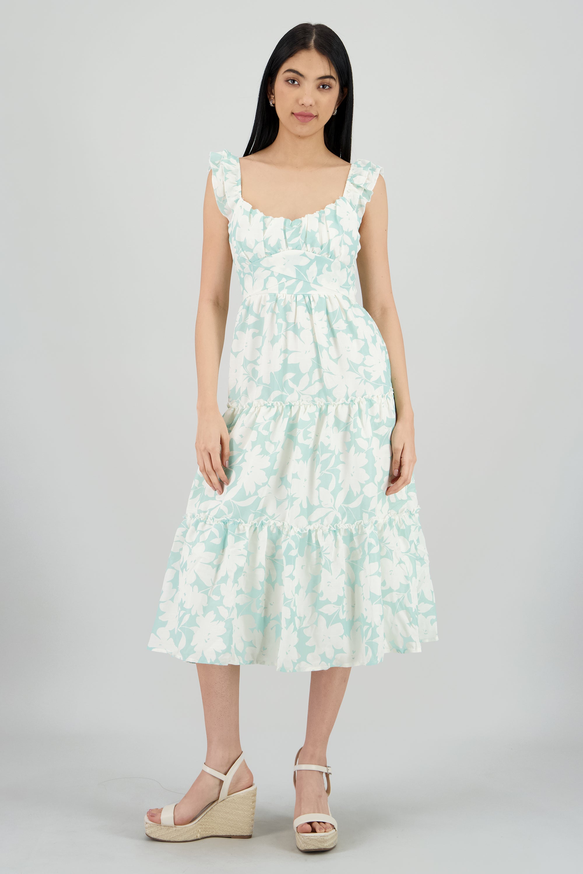 Vestido maxi estampado MENTA