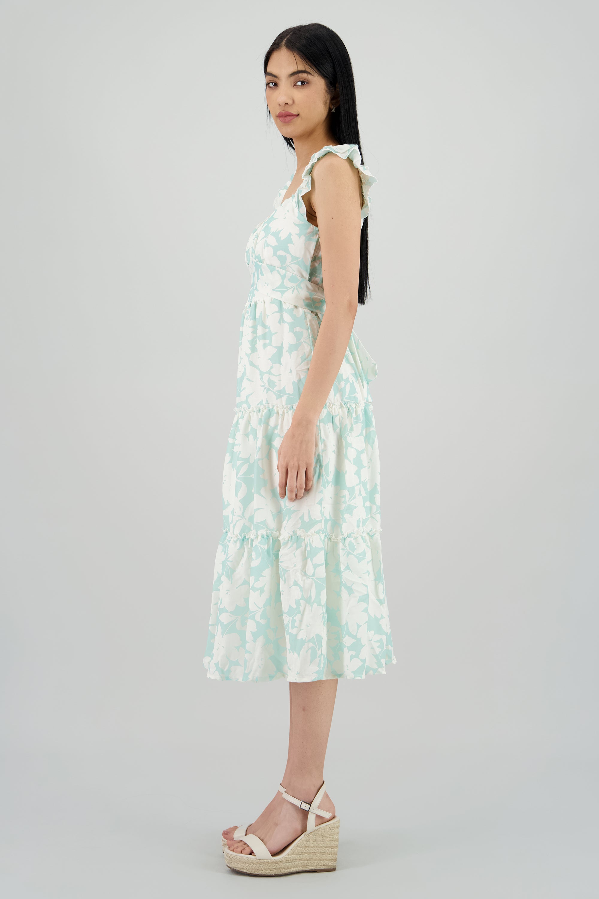 Vestido maxi estampado MENTA